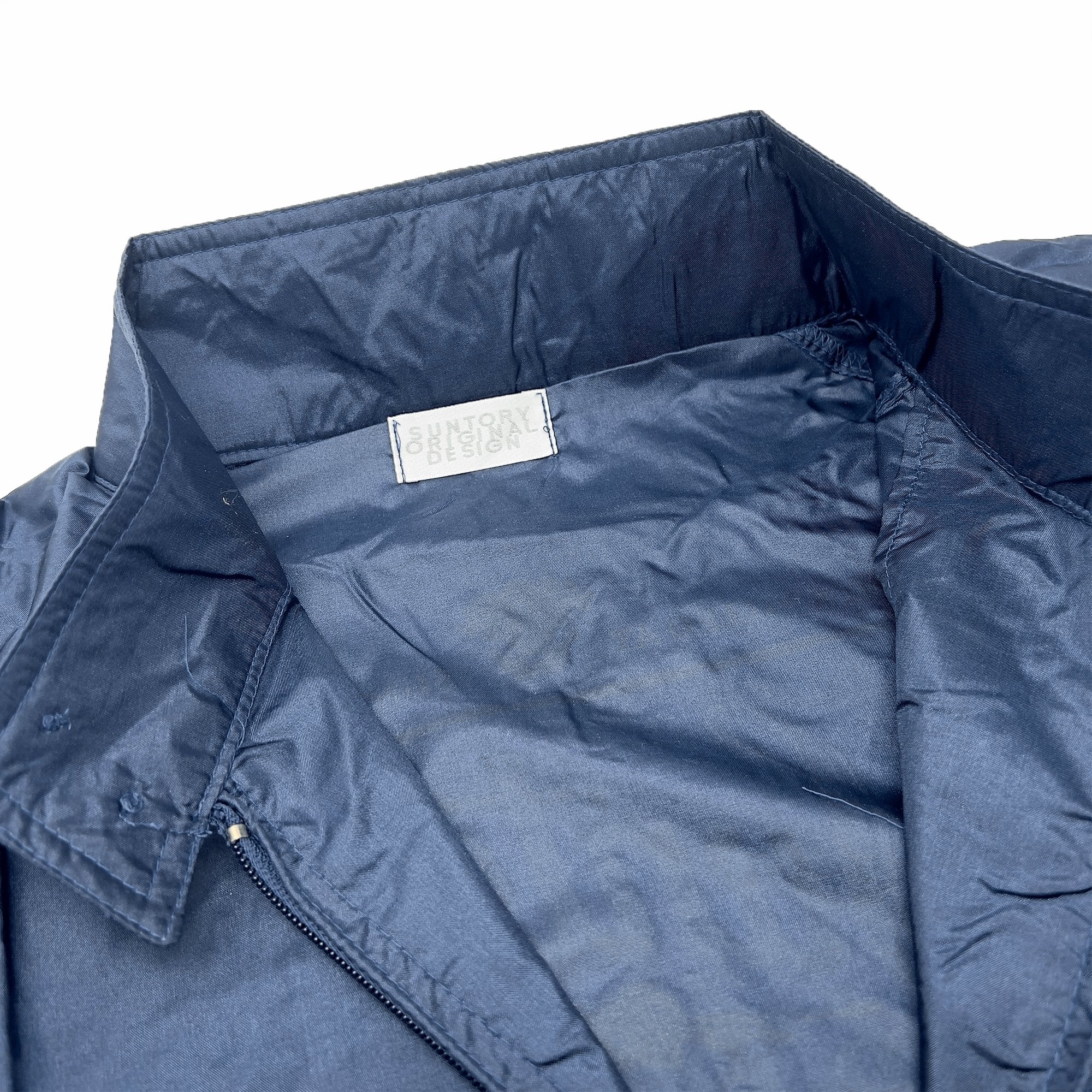 New Retro 90's Japan JDM Suntory The Dynamic Malts Windbreaker Jacket Blue - Sugoi JDM