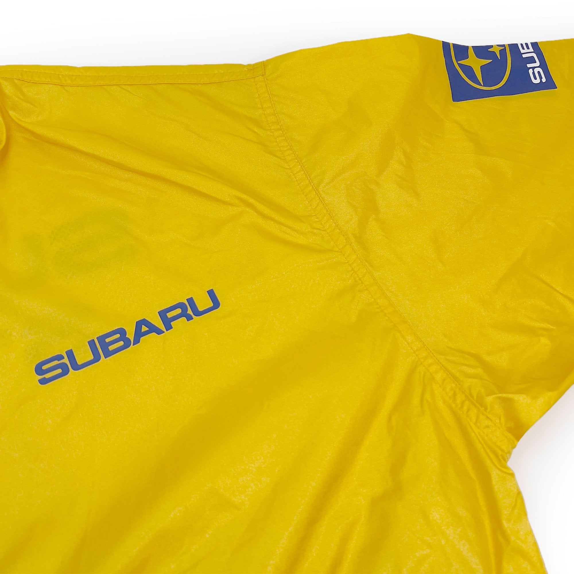 New Retro Genuine JDM Japan Subaru WRC Team Staff Jacket Yellow - Sugoi JDM