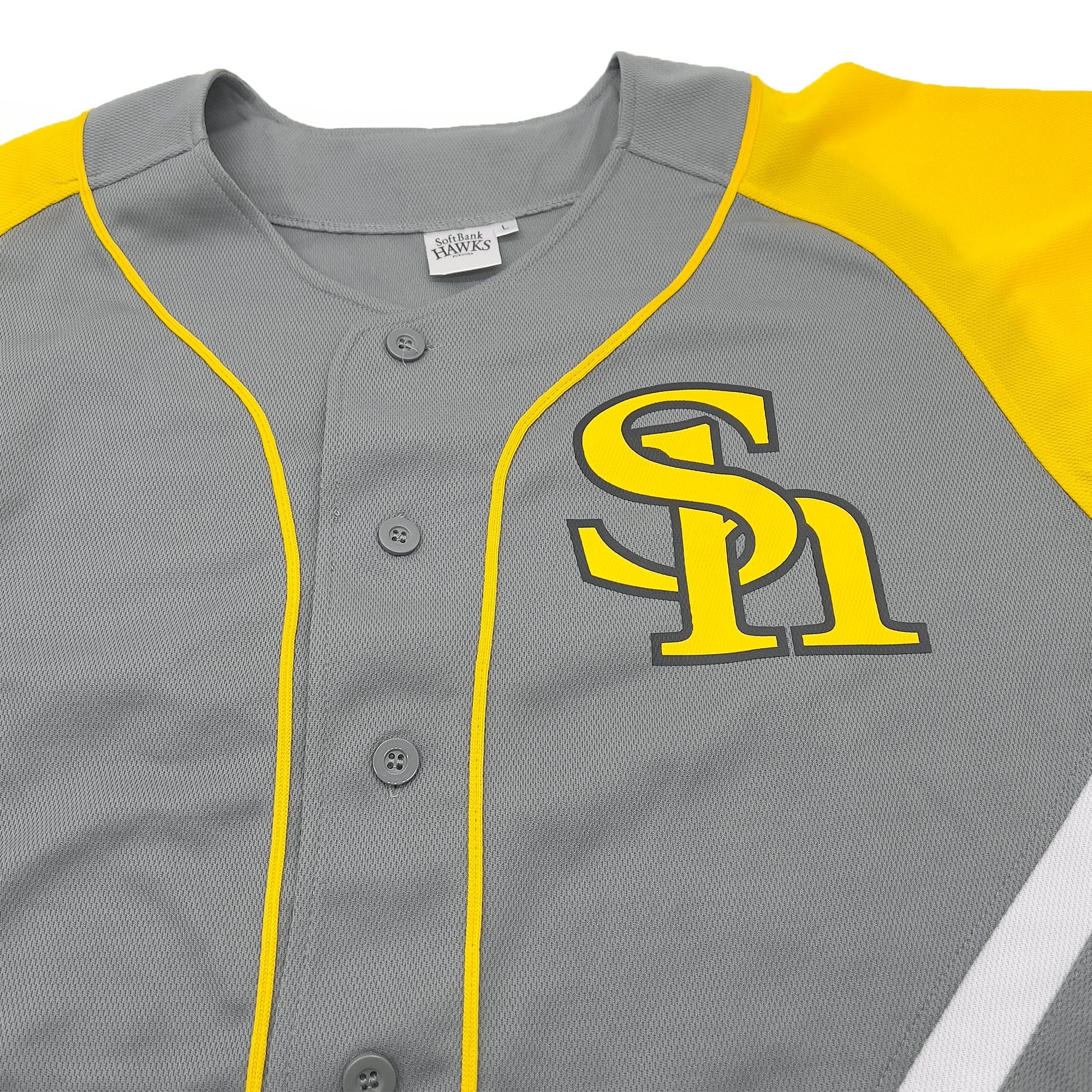 New Retro Japan Fukuoka Softbank Hawks 2007 Baseball Jersey Grey - Sugoi JDM
