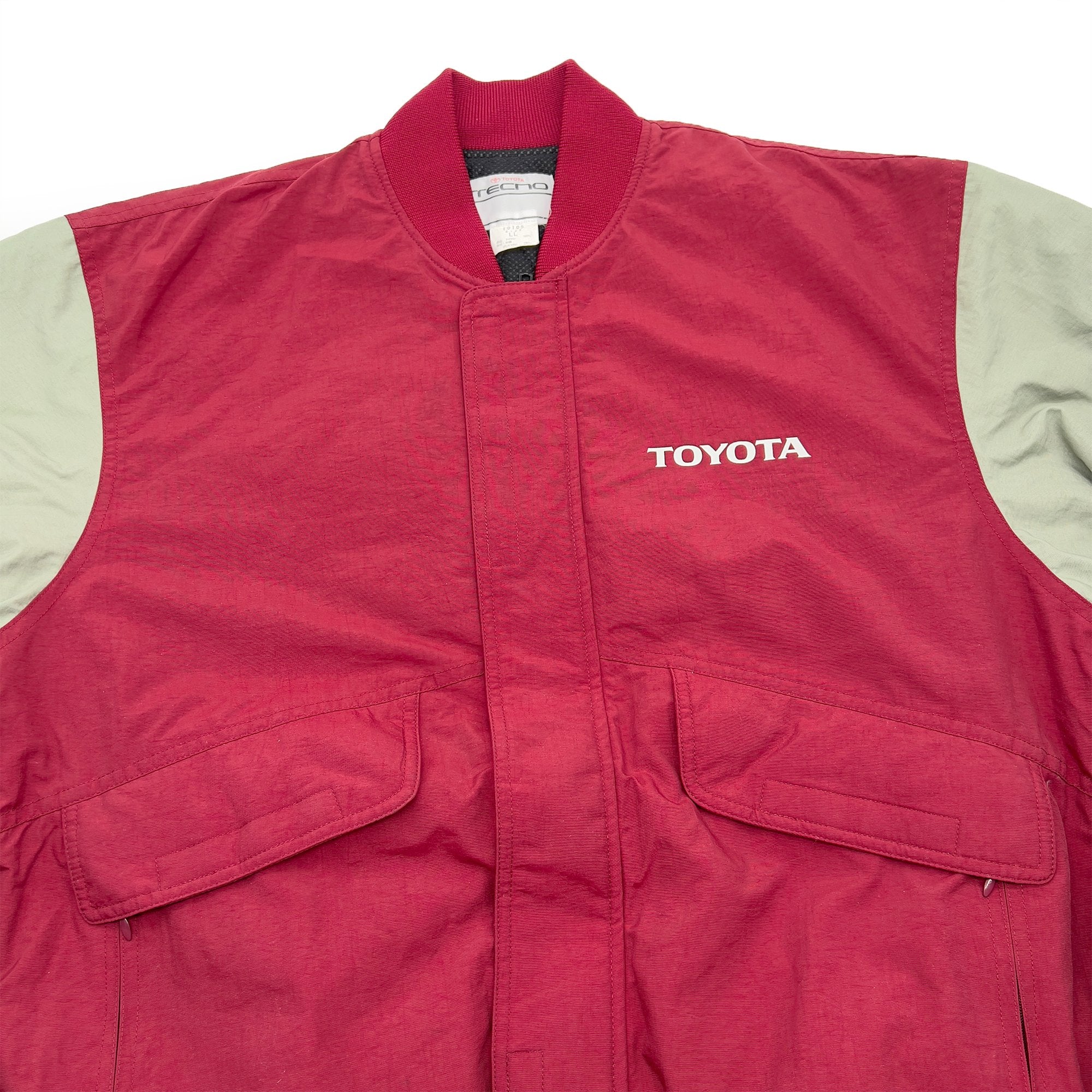 New Retro Japan JDM Toyota Tecno Mechanics Uniform Jacket Red - Sugoi JDM