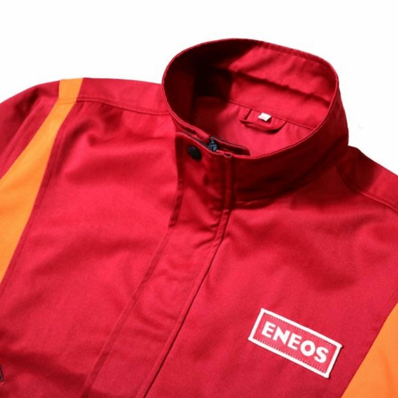 New Retro JDM Japan ENEOS Oil Gas Station Workwear Jacket Jumper - Sugoi JDM