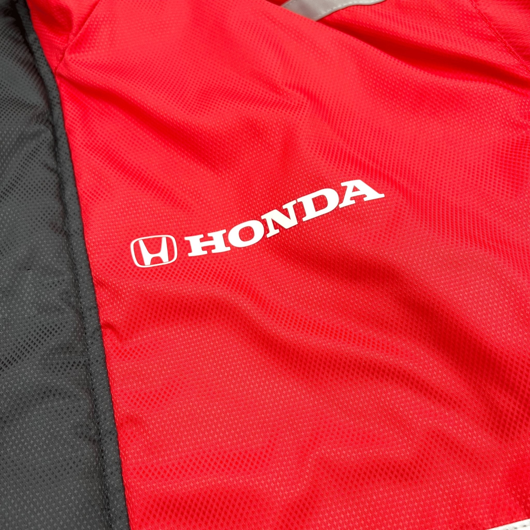 New Retro JDM Japan Honda Racing Staff Summer Batting Jacket Red - Sugoi JDM