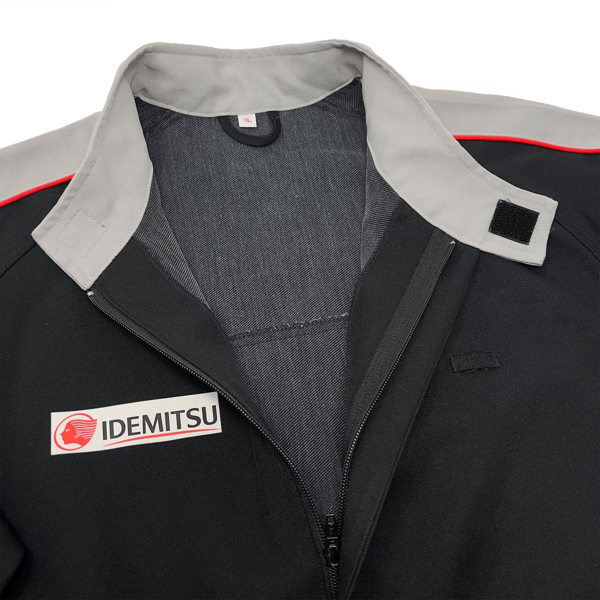 New Retro JDM Japan Idemitsu Oil Mechanic Coveralls Jumpsuit Tsunagi Black - Sugoi JDM