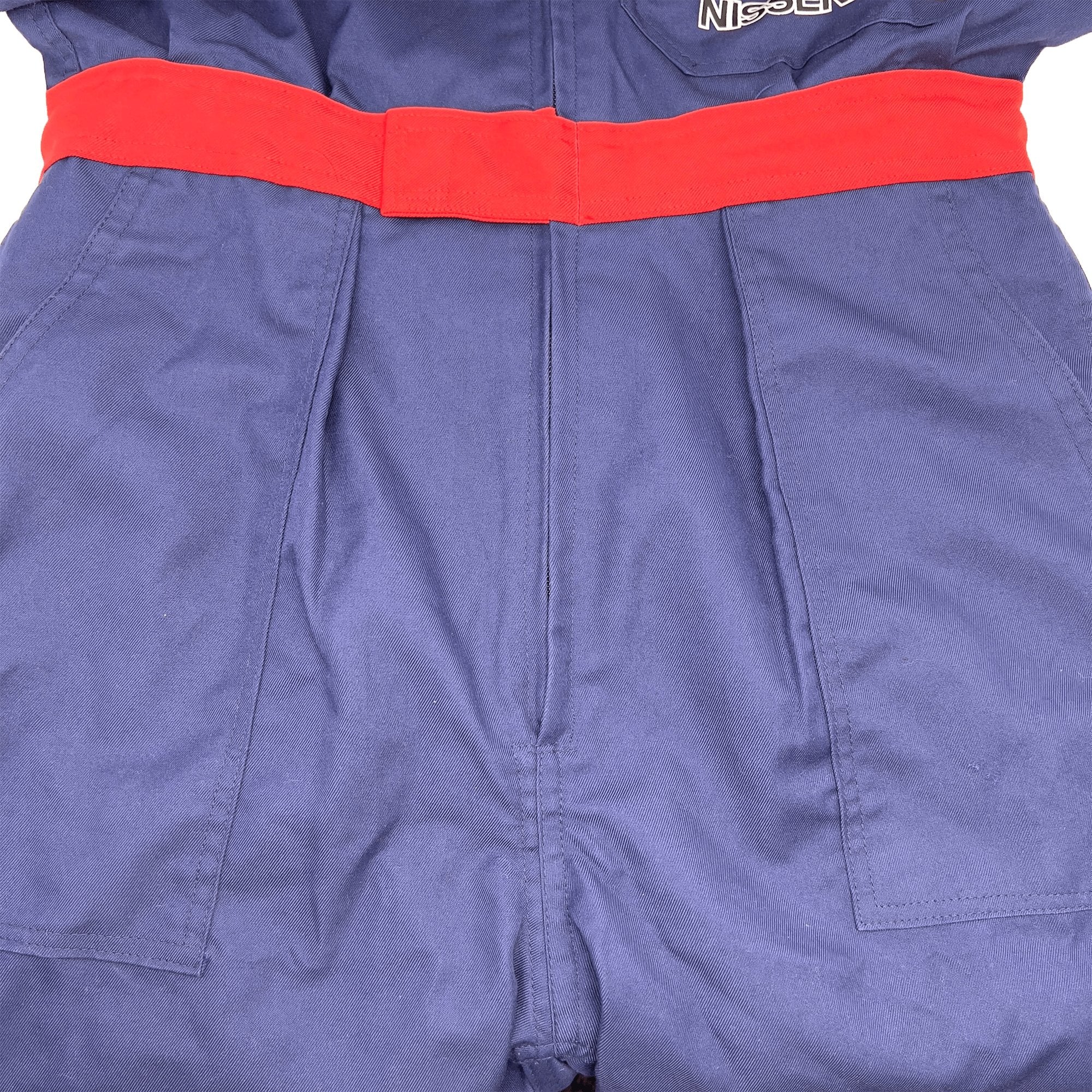 New Retro JDM Japan Nisseki Auto Mechanic Jumpsuit Coveralls Tsunagi Blue - Sugoi JDM