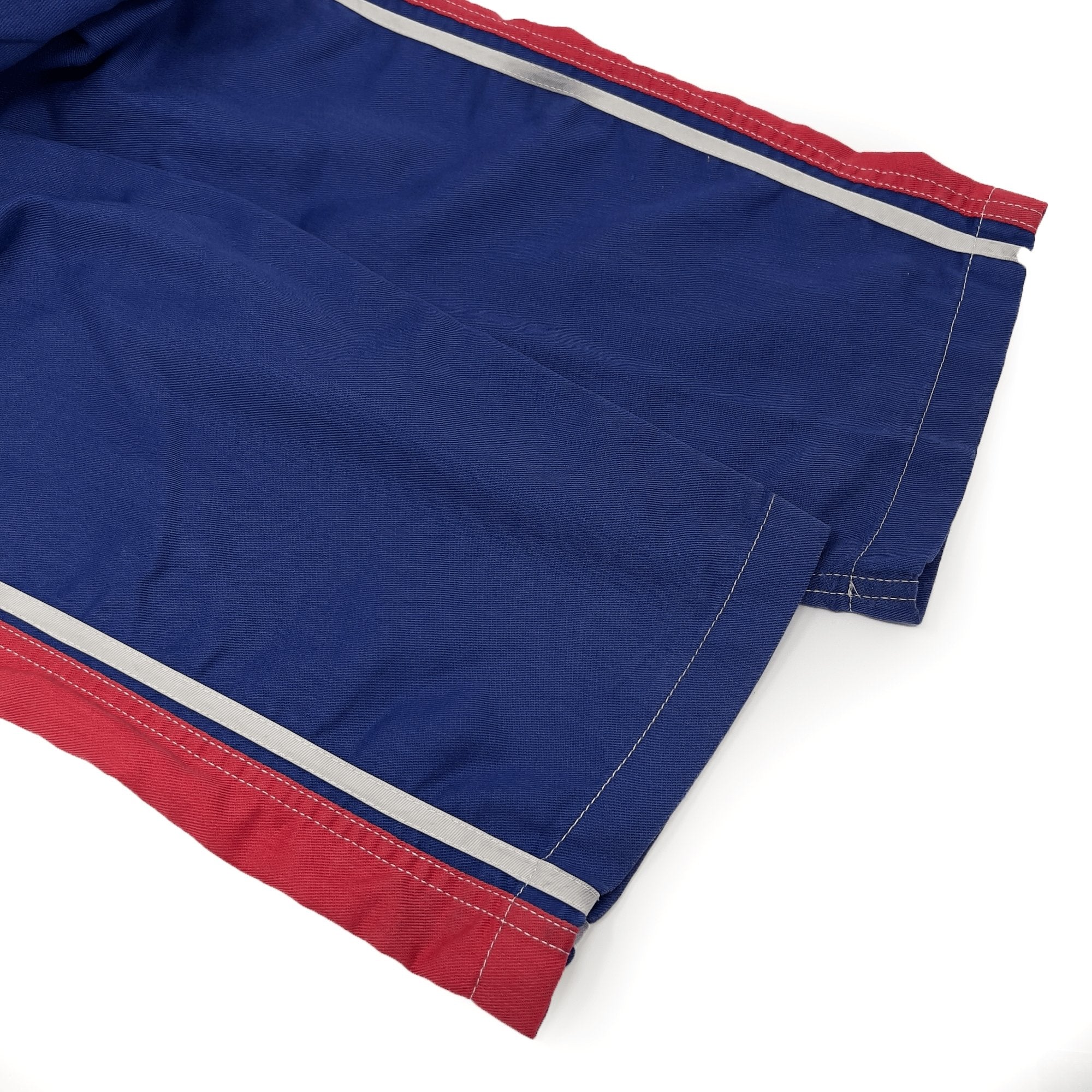 New Retro JDM Toyota Toyopet Tecno Summer Coveralls Jumpsuit Tsunagi Blue Red - Sugoi JDM