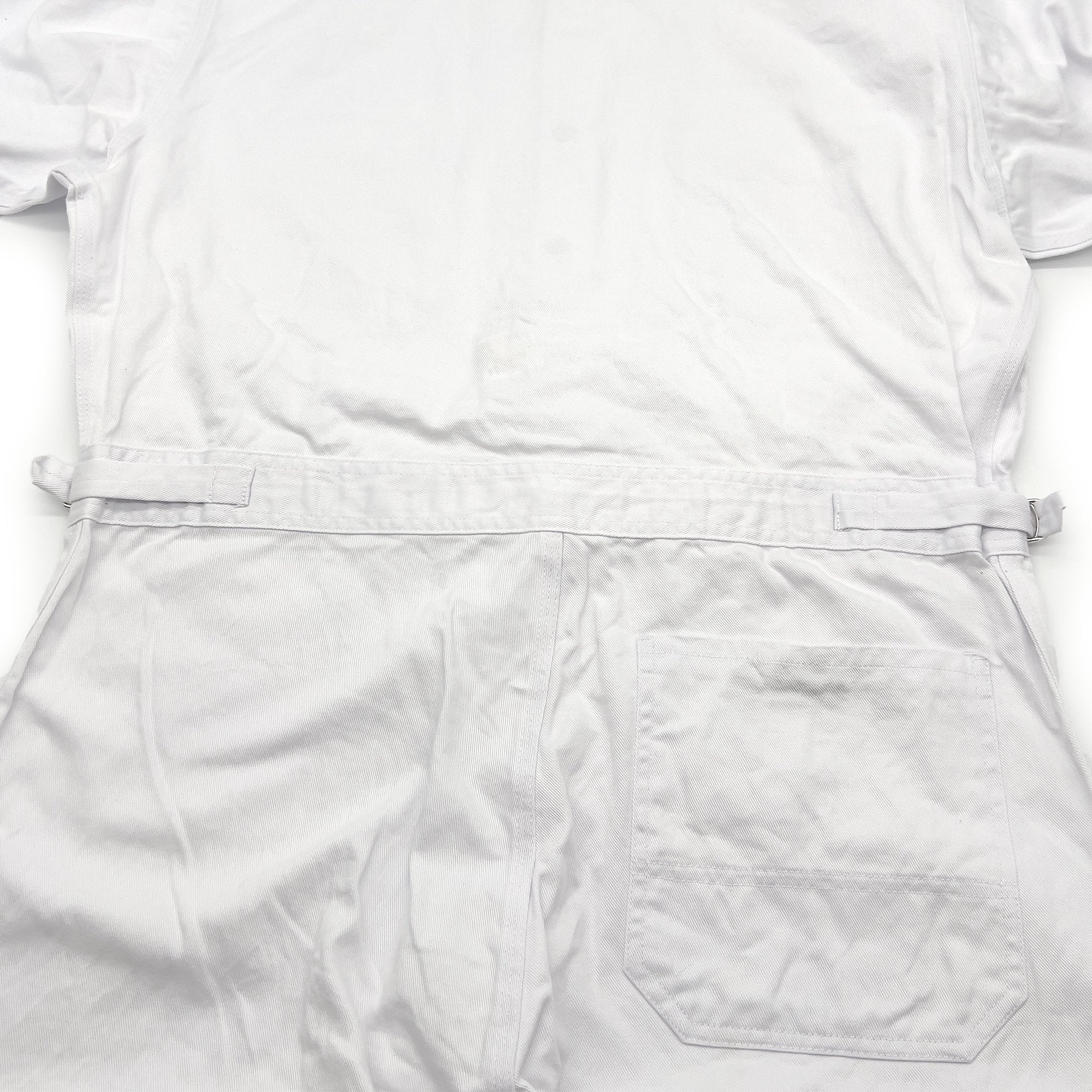 New Retro Showa Era JDM Isuzu Mechanic Tsunagi Coveralls White - Sugoi JDM