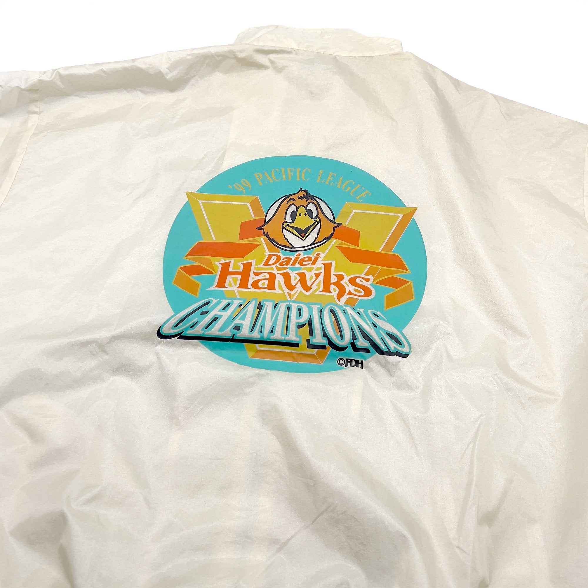 New Vintage Japan Showa NPB Fukuoka Daiei Hawks 1999 Championship Jacket - Sugoi JDM