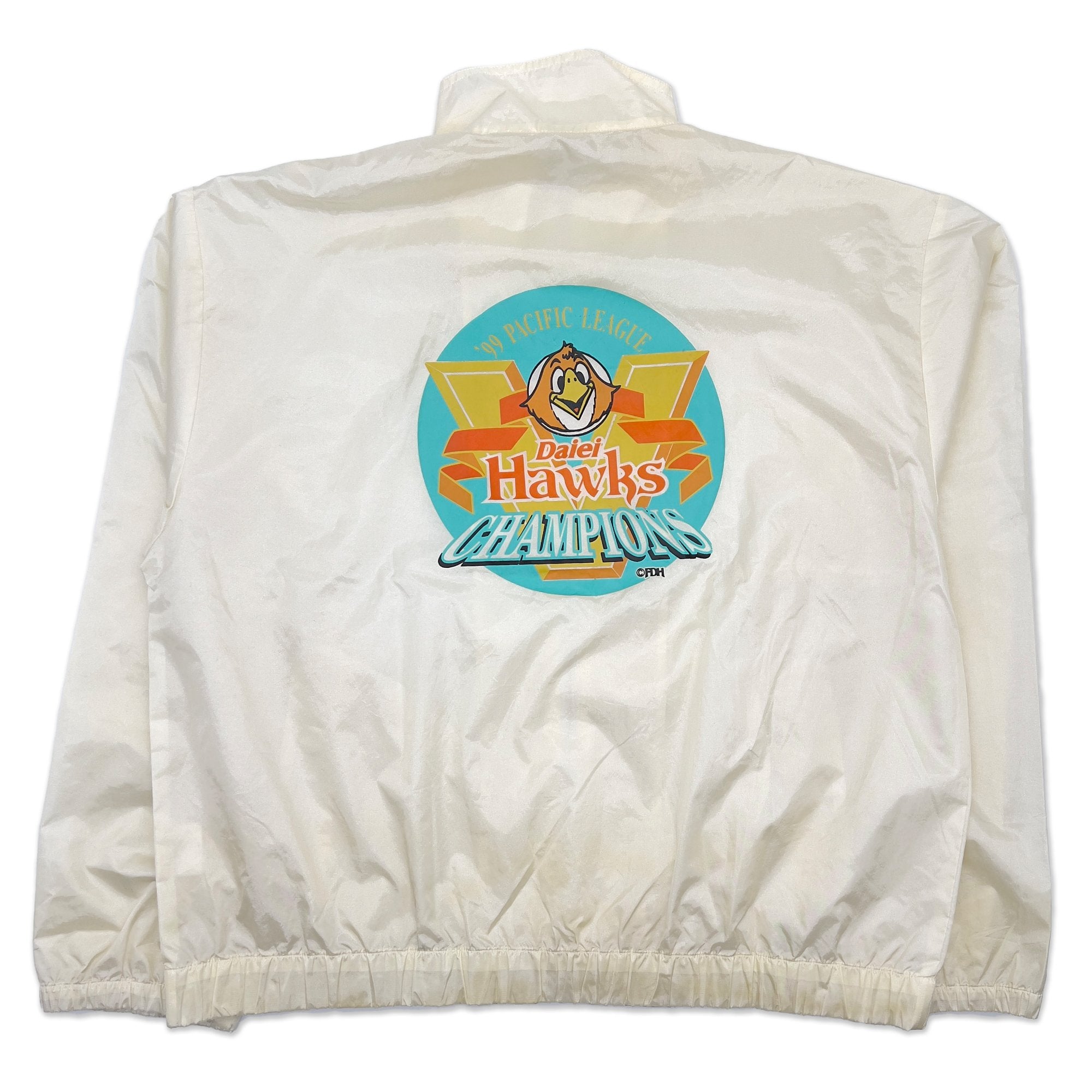 New Vintage Japan Showa NPB Fukuoka Daiei Hawks 1999 Championship Jacket - Sugoi JDM