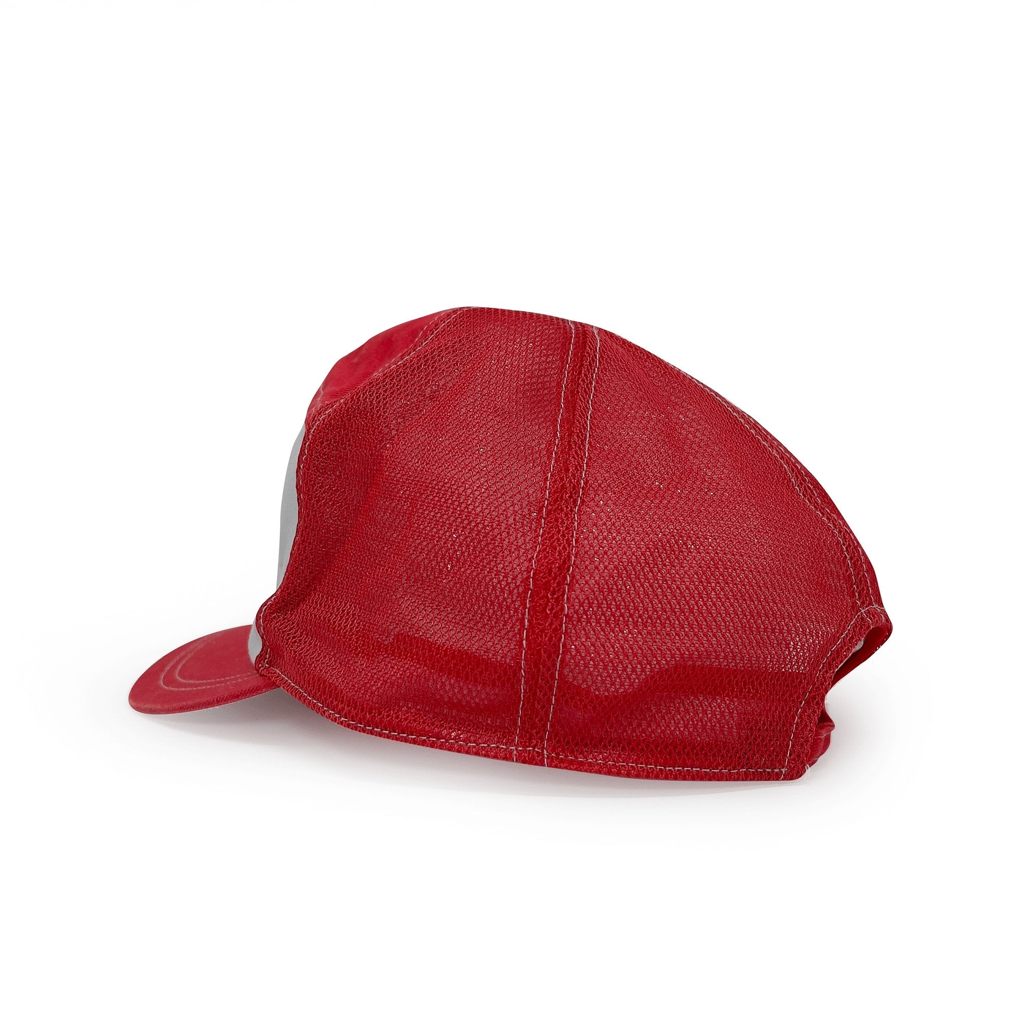 New Vintage Japanese JDM Nissan Red Stage Mechanic Uniform Mesh Hat Cap Red - Sugoi JDM