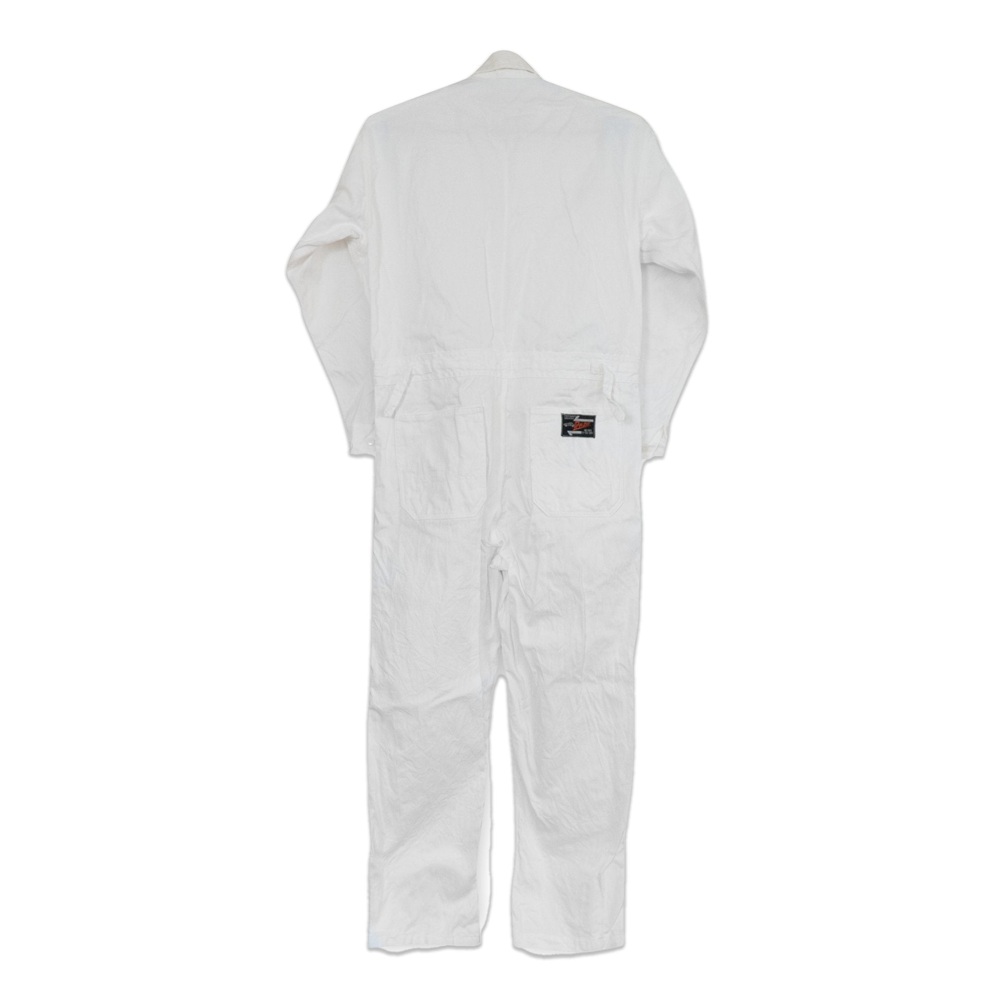 New Vintage JDM Japan Showa Mitsubishi Fuso Coveralls Tsunagi White - Sugoi JDM