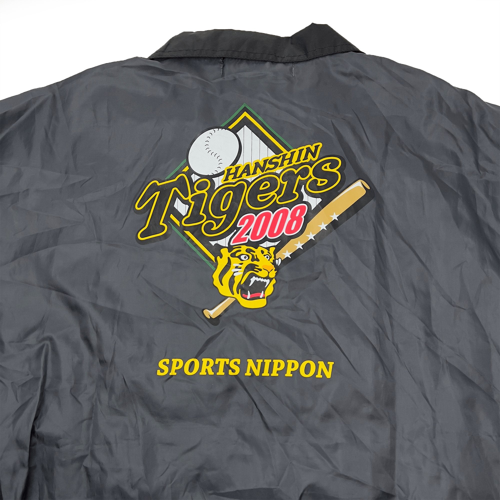 New Vintage NPB Japan Hanshin Tigers Promotional Jacket 2008 Black - Sugoi JDM