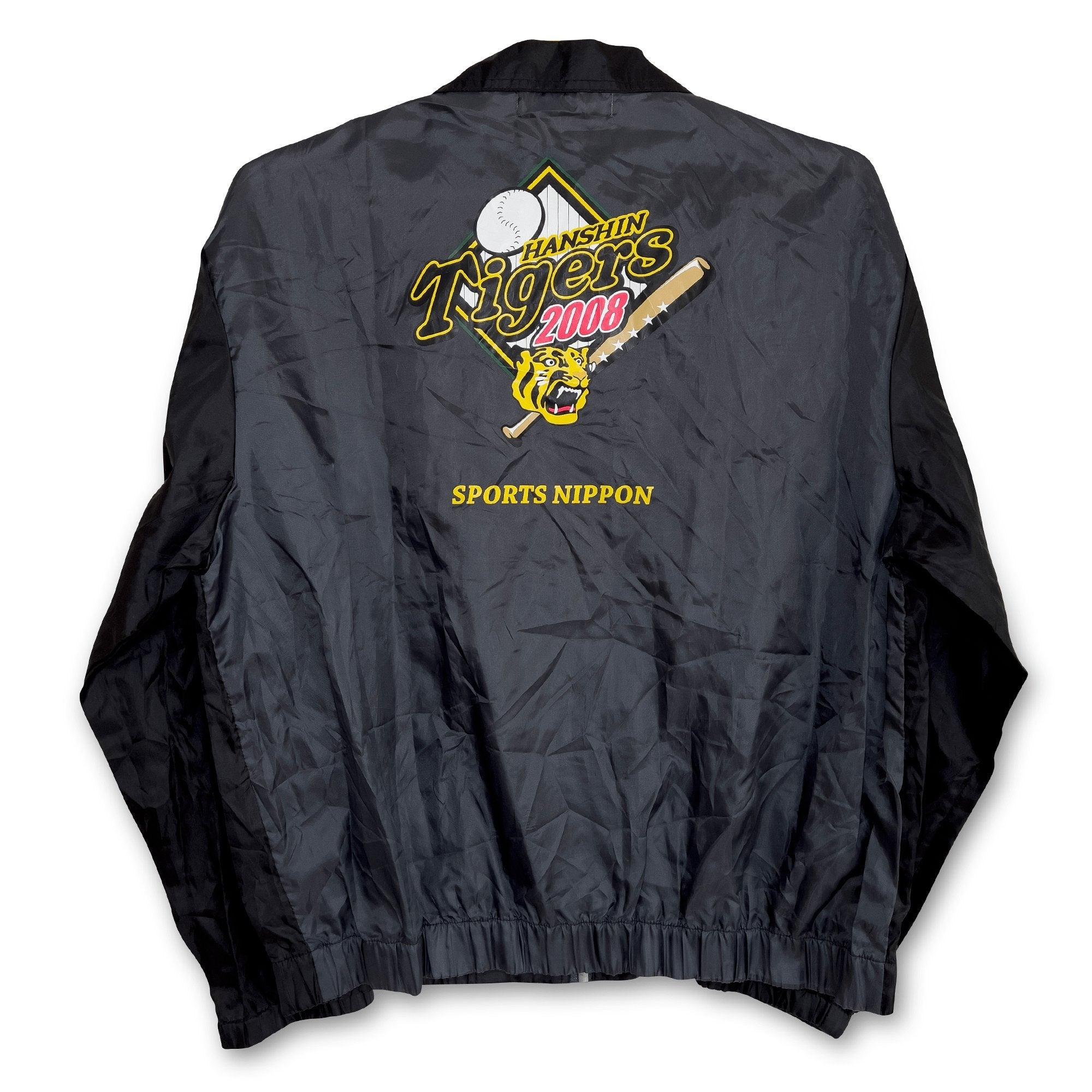 New Vintage NPB Japan Hanshin Tigers Promotional Jacket 2008 Black - Sugoi JDM