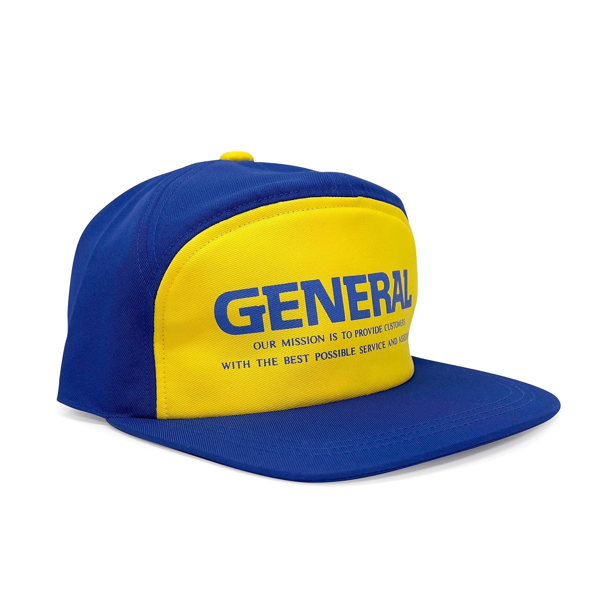 New Vintage Showa Era Japan Nisseki General Gas Station Mechanic Cap Hat Yellow - Sugoi JDM