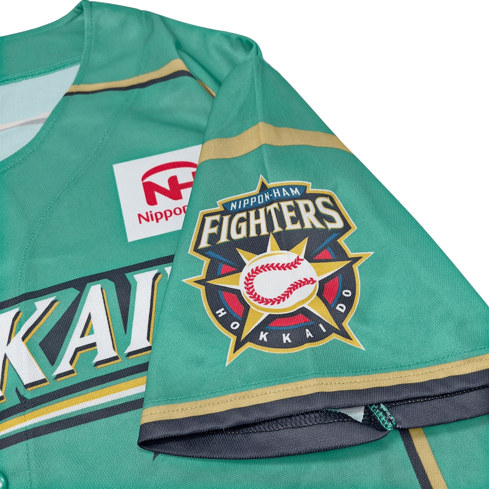 Official Japan Hokkaido Nippon Ham Fighters Team Fan Club Light Jersey Green - Sugoi JDM