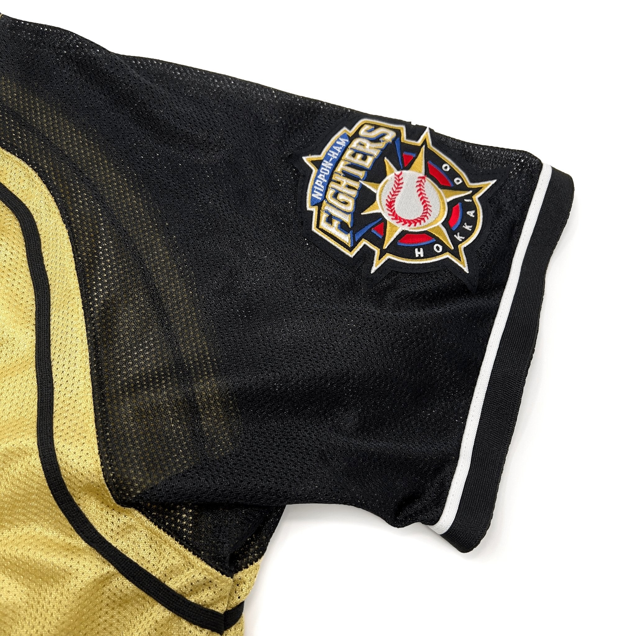 Official Japan NPB Hokkaido Nippon Ham Fighters Baseball Knit Jersey Gold 2010 - Sugoi JDM
