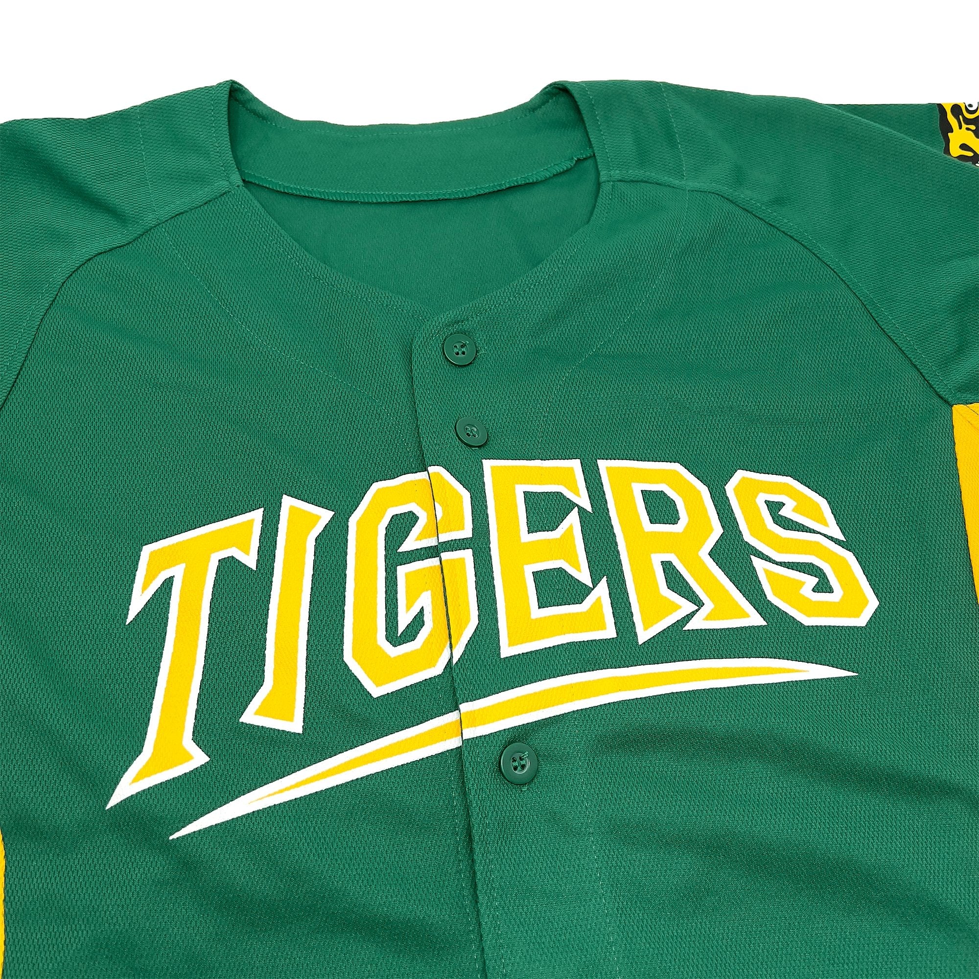 Official Retro Japan Hanshin Tigers Baseball Fan Club Summer Light Jersey Green - Sugoi JDM