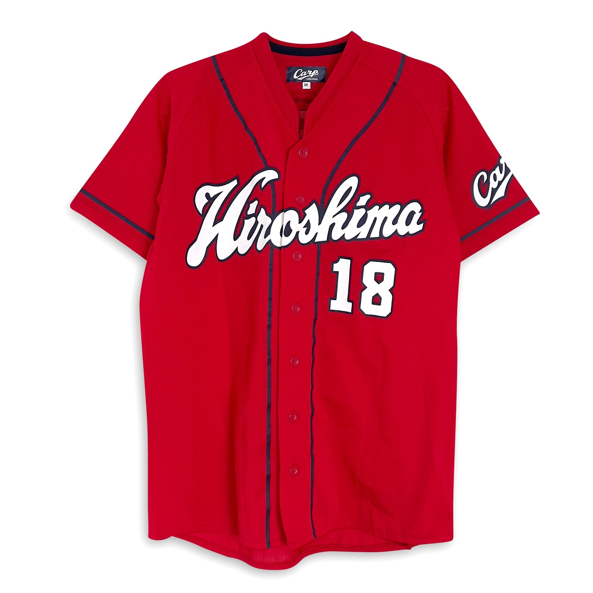 Official Retro NPB Japan Hiroshima Toyo Carp Baseball Jersey Kenta Maeda #18 - Sugoi JDM