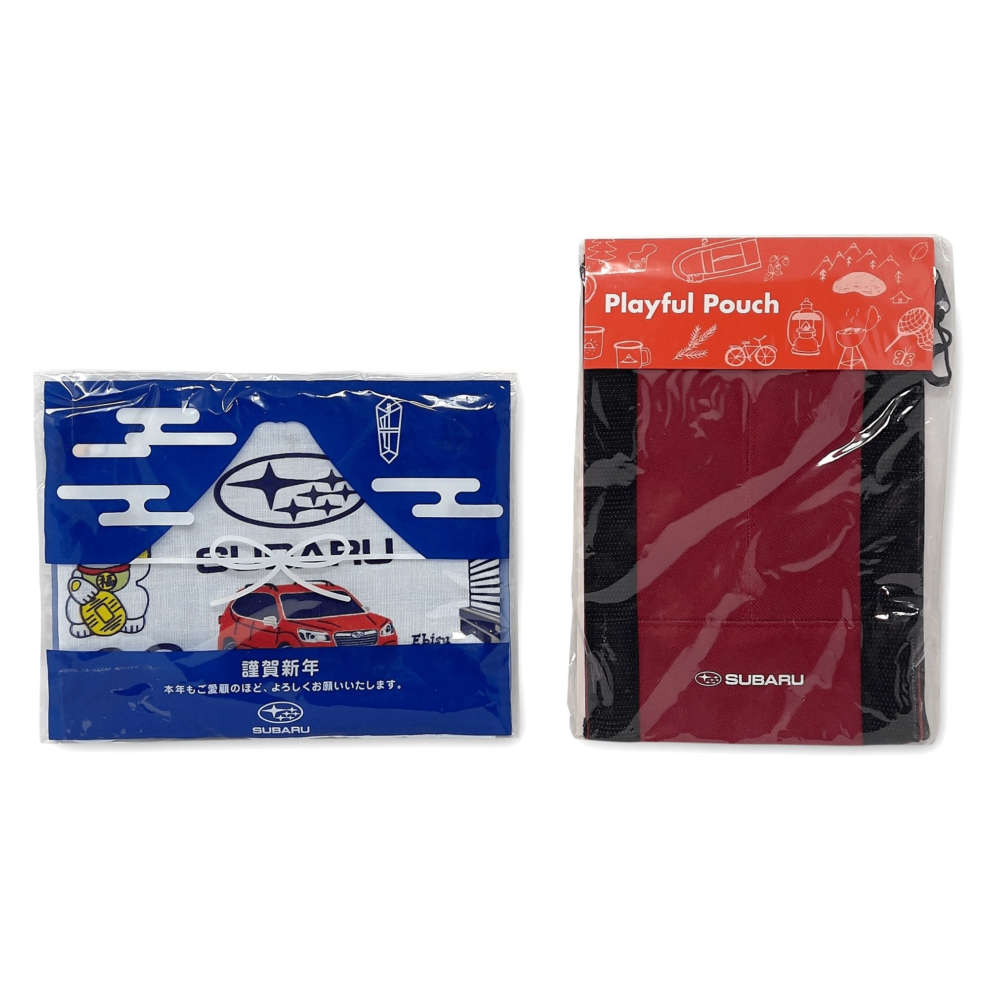 Promotional JDM Subaru Playful Pouch Tissue Box Cover + Limited Edition Towel Set - Sugoi JDM