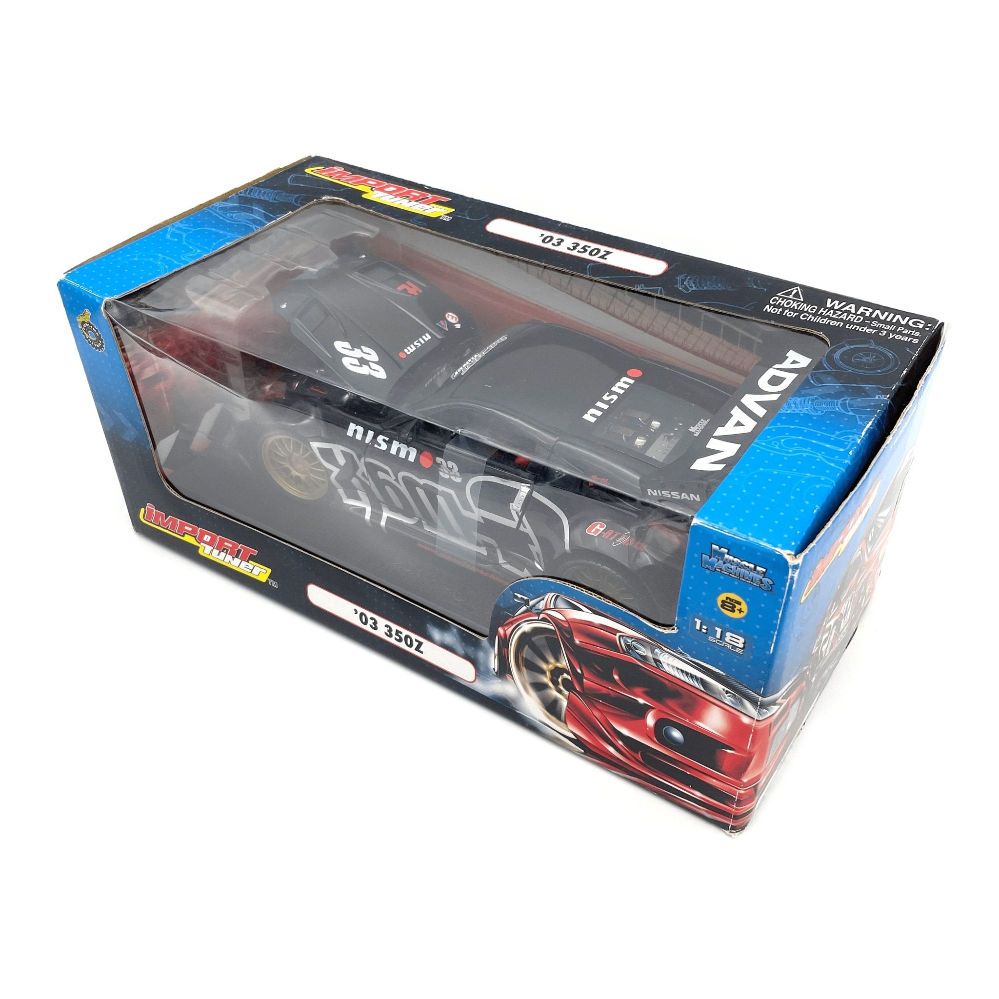 Rare 2004 Muscle Machinese Import Tuner Nissan Nismo Advan GMAX 350Z 1:18 - Sugoi JDM