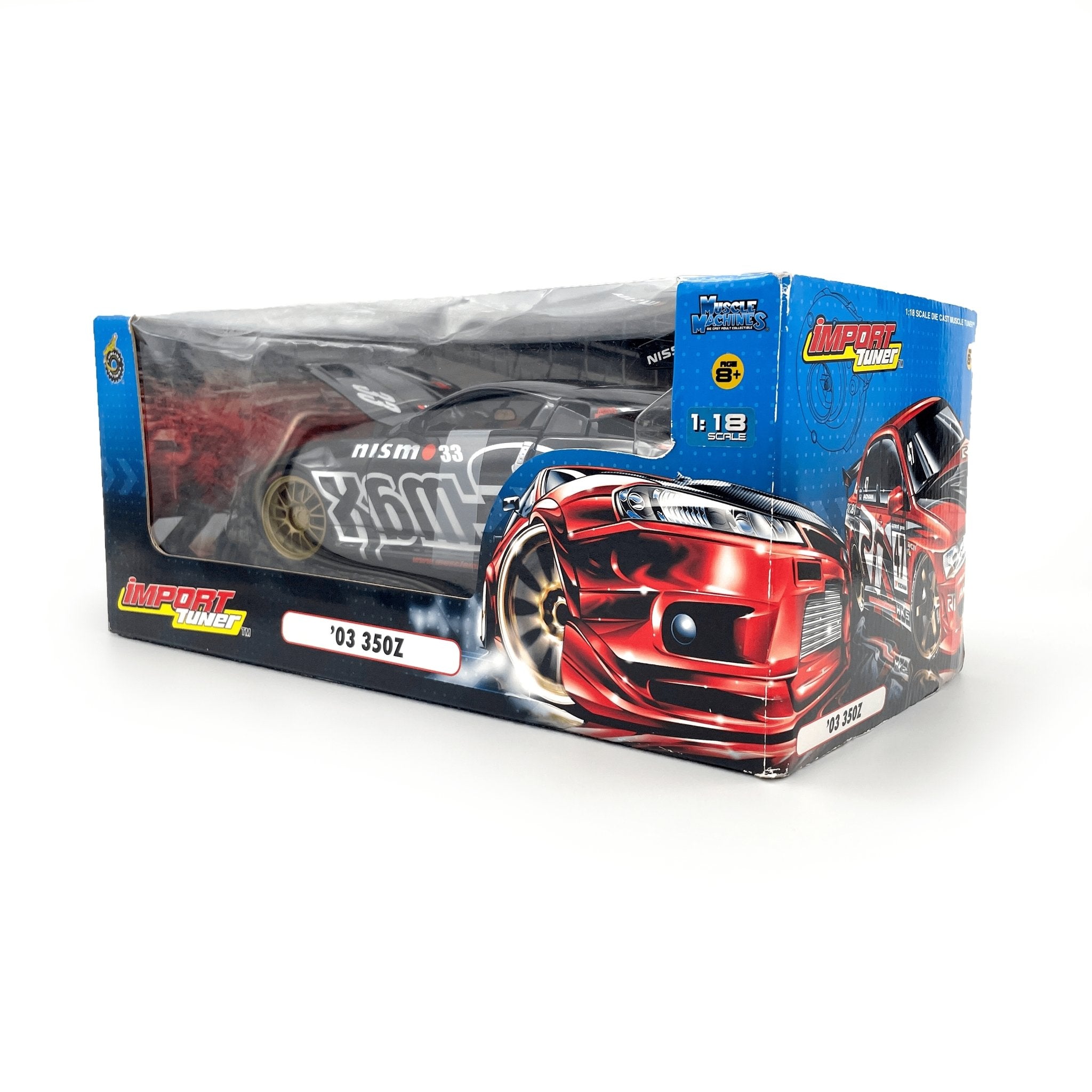 Rare 2004 Muscle Machinese Import Tuner Nissan Nismo Advan GMAX 350Z 1:18 - Sugoi JDM