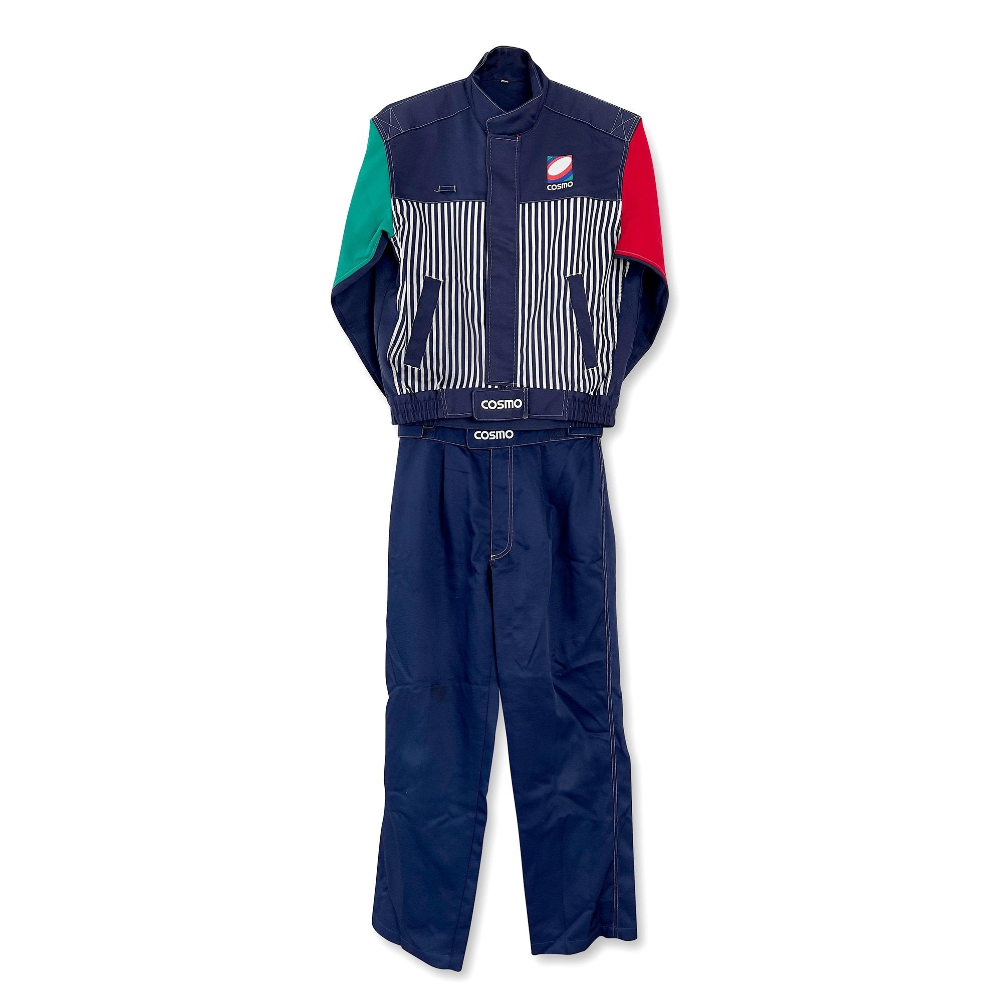 Rare Retro Japan JDM Cosmo Auto Service Staff Jacket And Pants Setup - Sugoi JDM