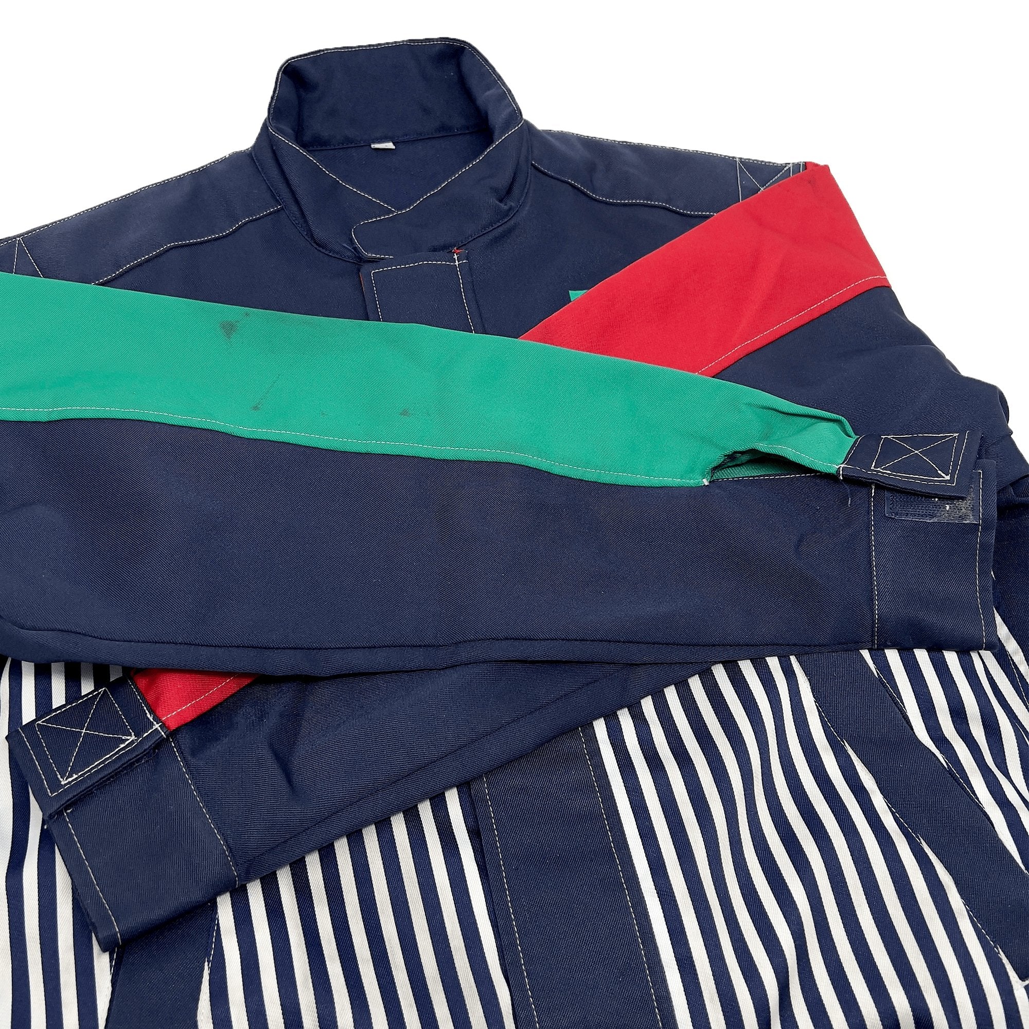 Rare Retro Japan JDM Cosmo Auto Service Staff Jacket And Pants Setup - Sugoi JDM