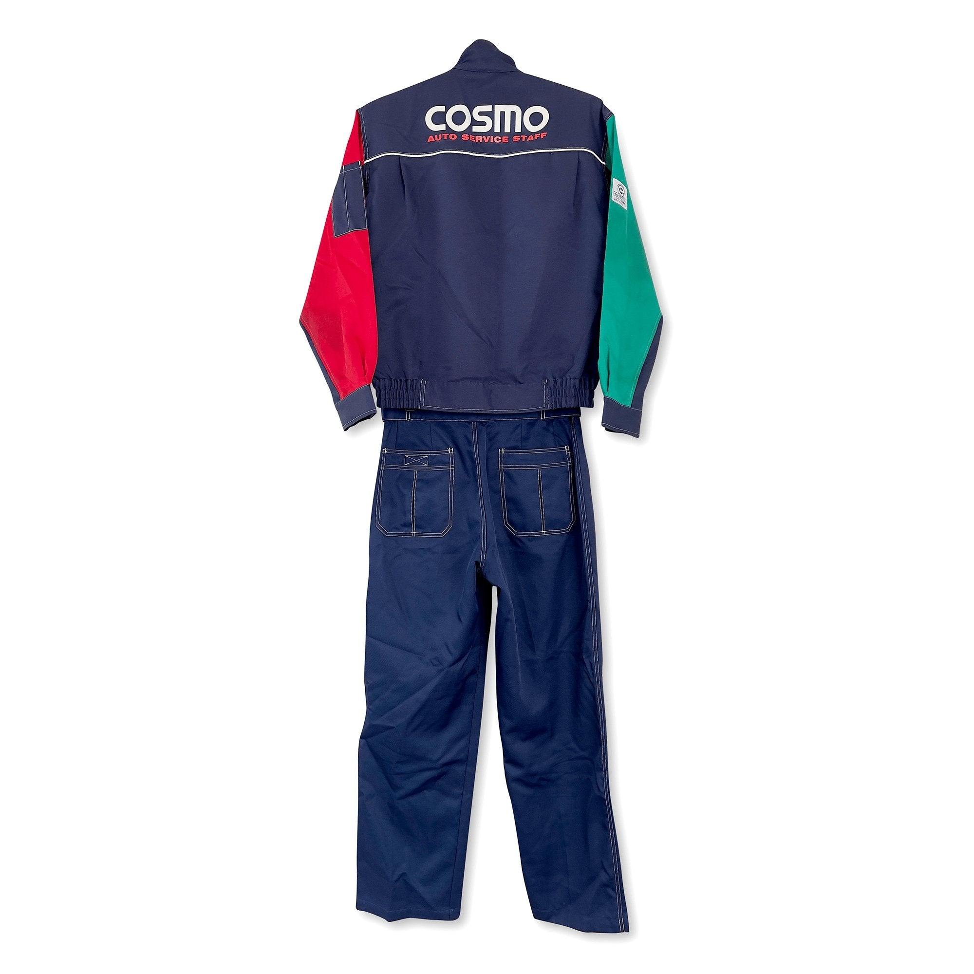Rare Retro Japan JDM Cosmo Auto Service Staff Jacket And Pants Setup - Sugoi JDM