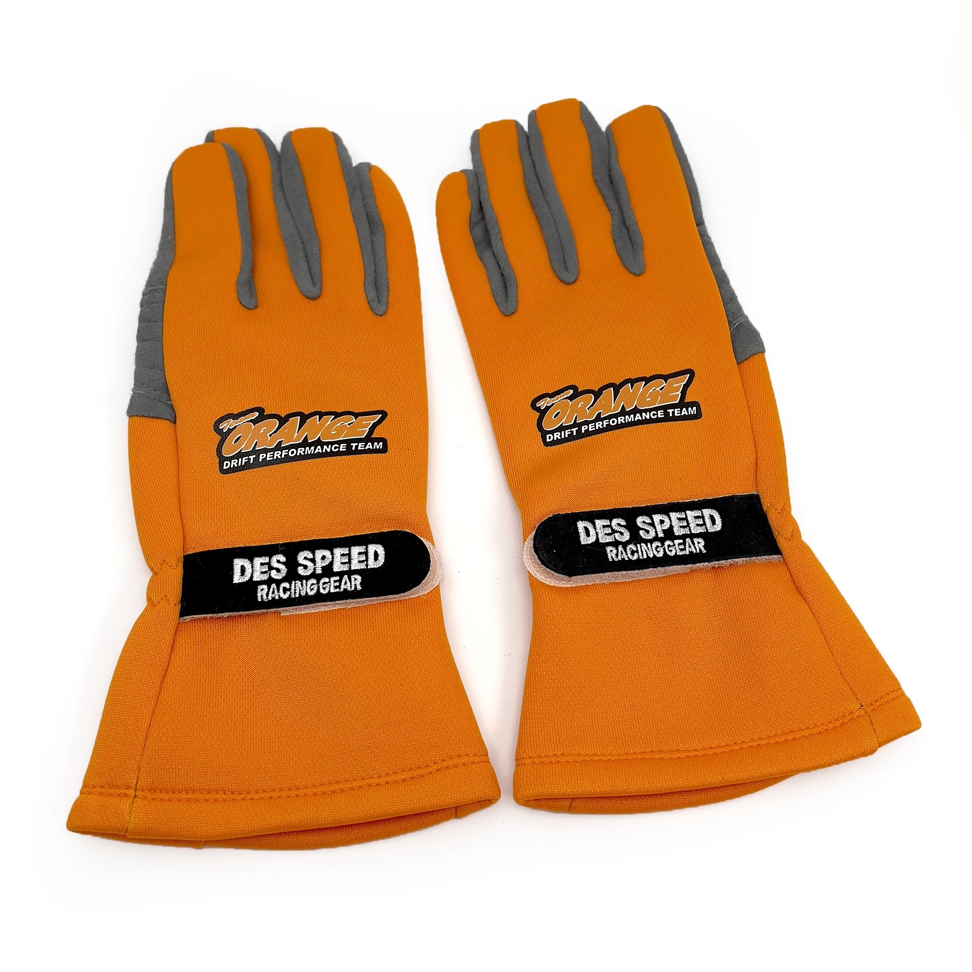Rare Retro JDM Team Orange Japan Des Speed D1GP Drifting Racing Gloves - Sugoi JDM