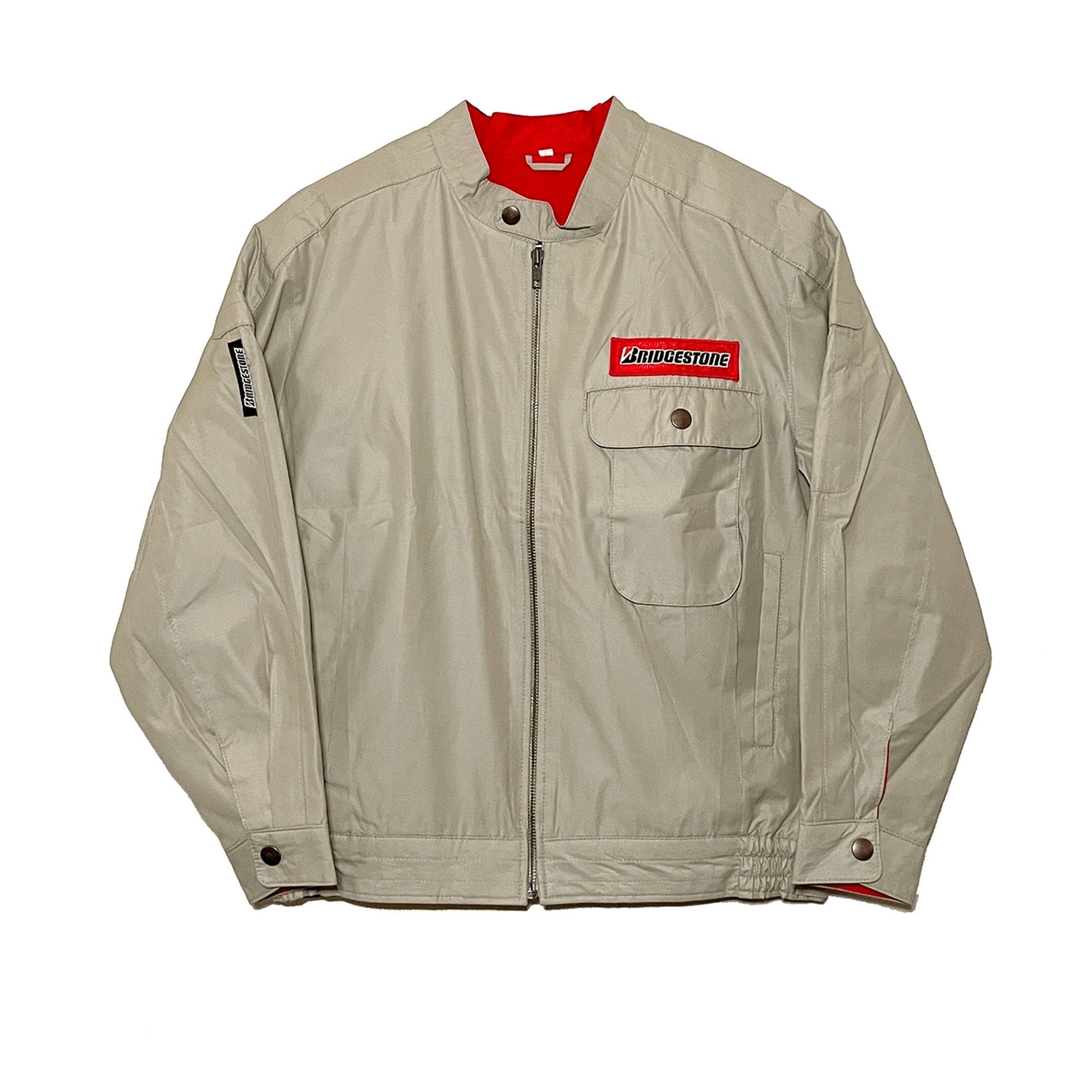 Rare Retro New JDM Bridgestone Racing Pit Uniform Jacket Brown - Sugoi JDM