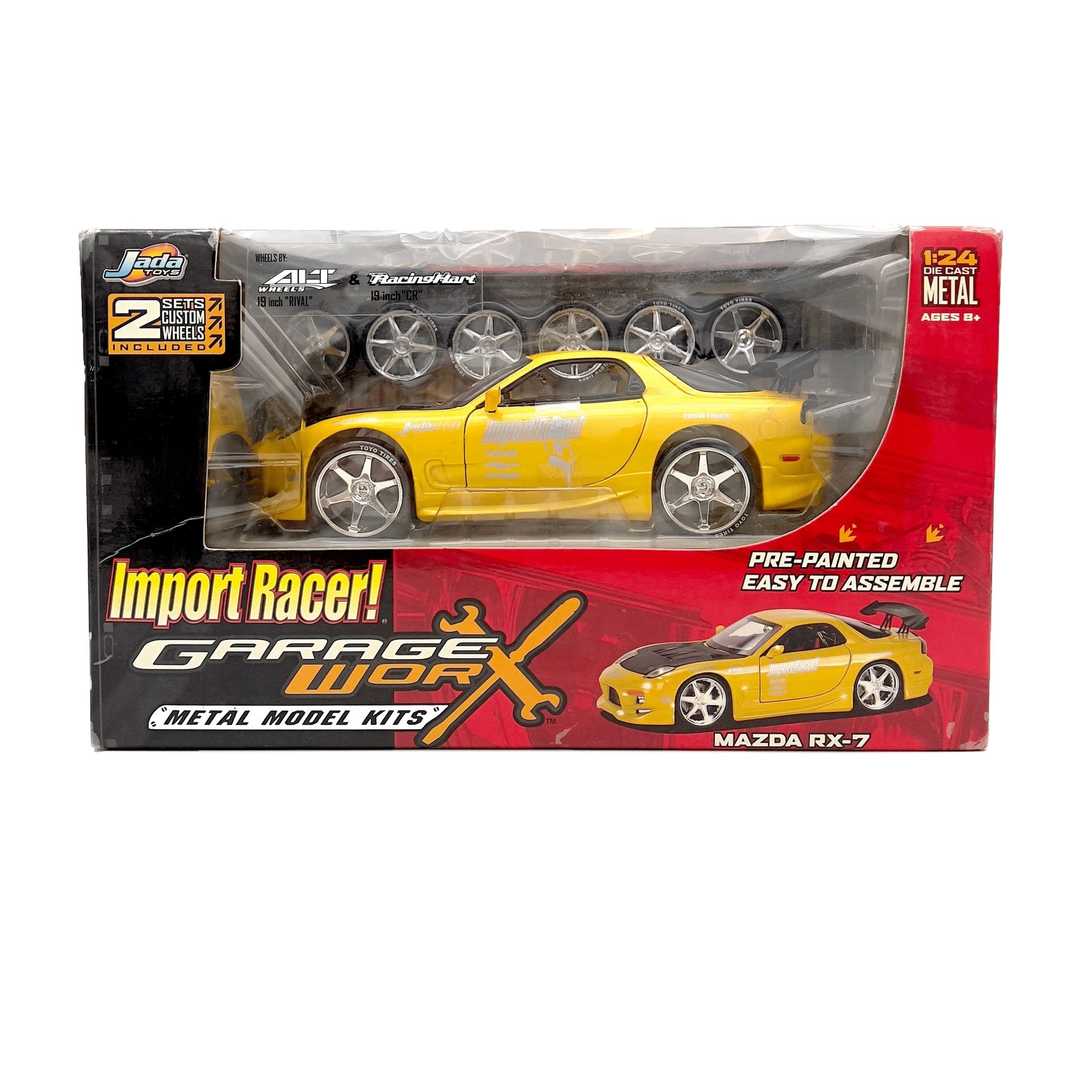 Retro 2003 Jada Toys Import Racer Garage Worx Mazda RX-7 FD3S Diecast Car 1:24 - Sugoi JDM