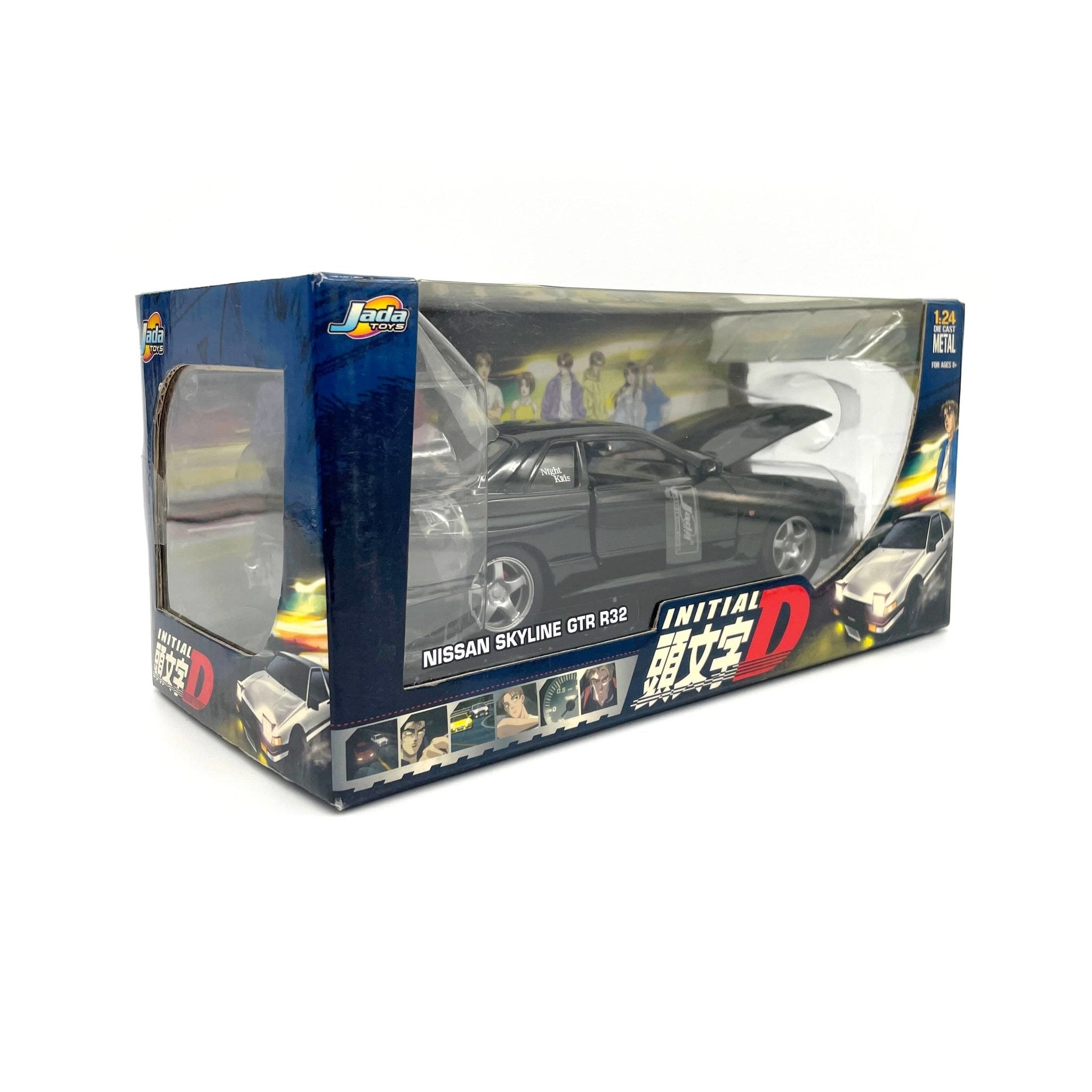Retro 2004 Jada Toys Initial D Diecast Metal Car Nissan Skyline GTR R32 1:24 - Sugoi JDM
