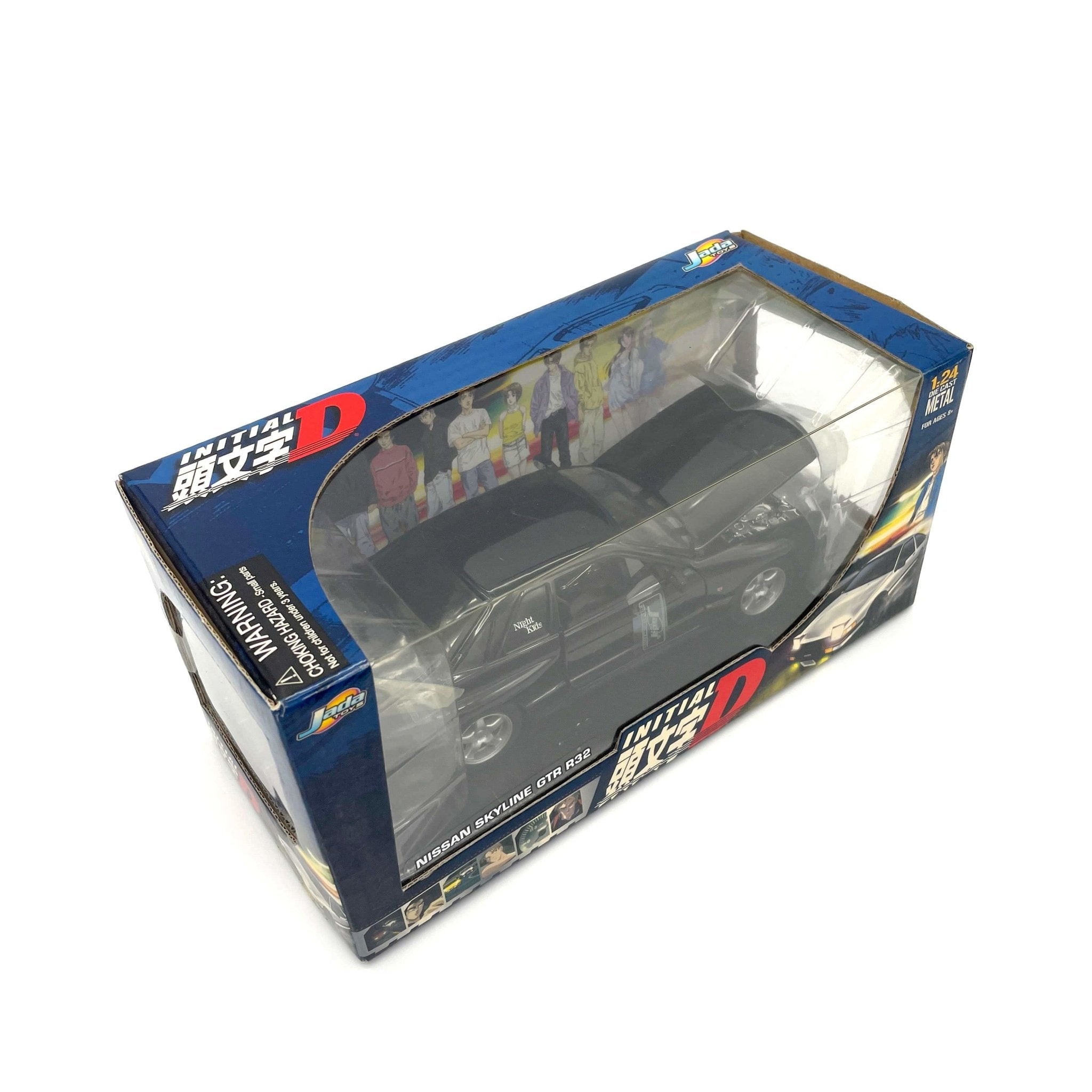 Retro 2004 Jada Toys Initial D Diecast Metal Car Nissan Skyline GTR R32 1:24 - Sugoi JDM