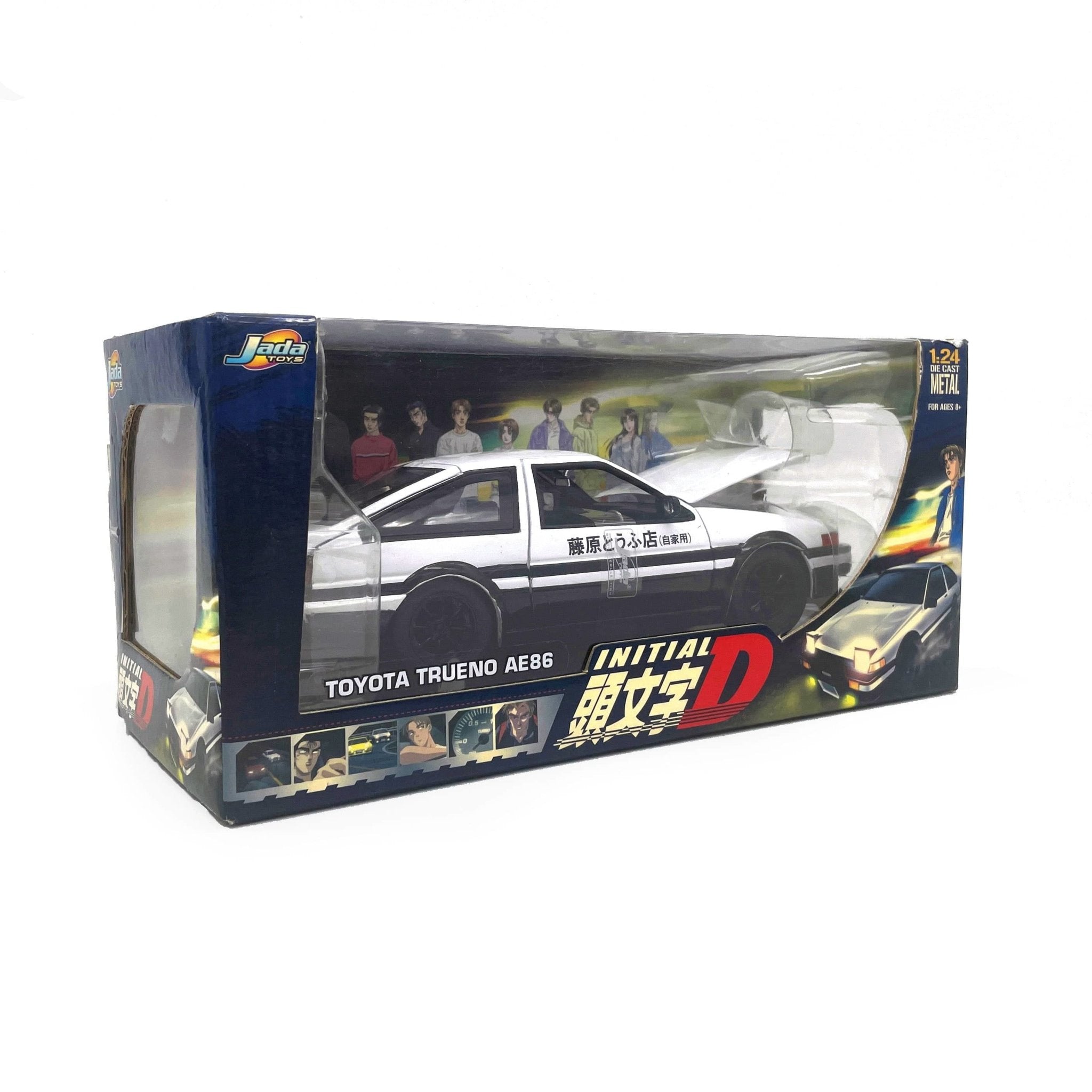Retro 2004 Jada Toys Initial D Diecast Metal Toyota Trueno AE86 1:24 - Sugoi JDM