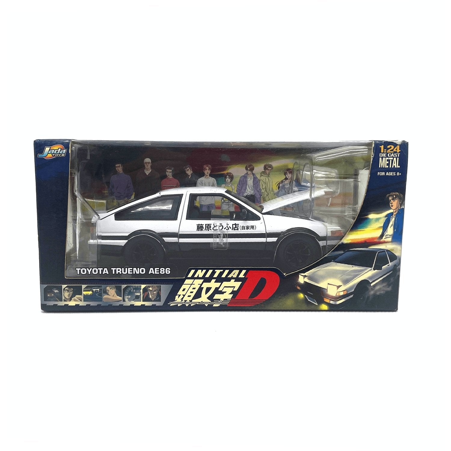 Retro 2004 Jada Toys Initial D Diecast Metal Toyota Trueno AE86 1:24 - Sugoi JDM