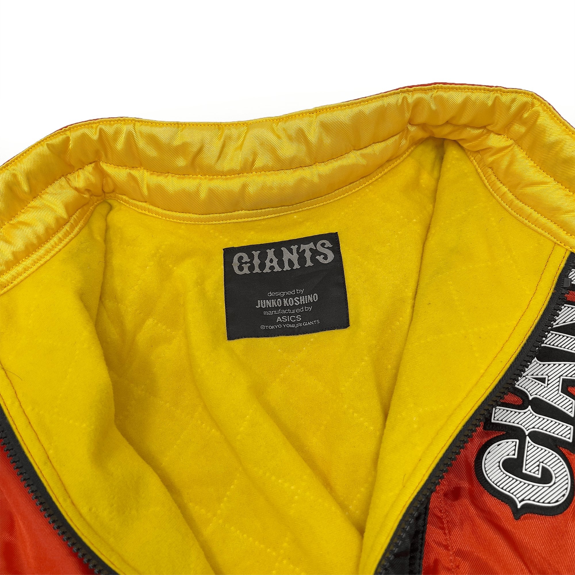 Retro Asics Japan NPB Tokyo Yomiuri Giants Baseball Junko Koshino Design Jacket - Sugoi JDM