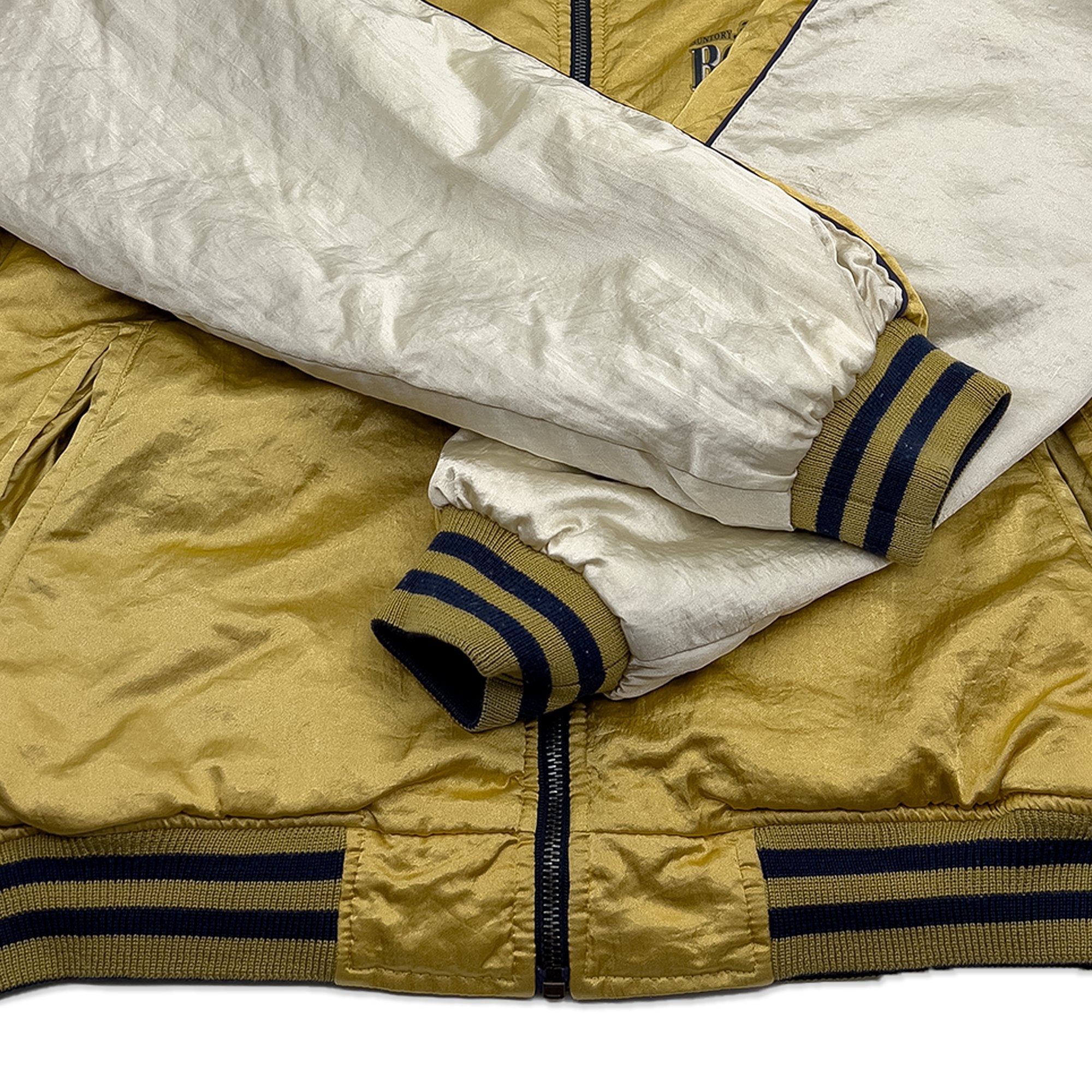 Retro Japan JDM Suntory Boss Coffee 7 Seven Baseball Varsity Jacket - Sugoi JDM