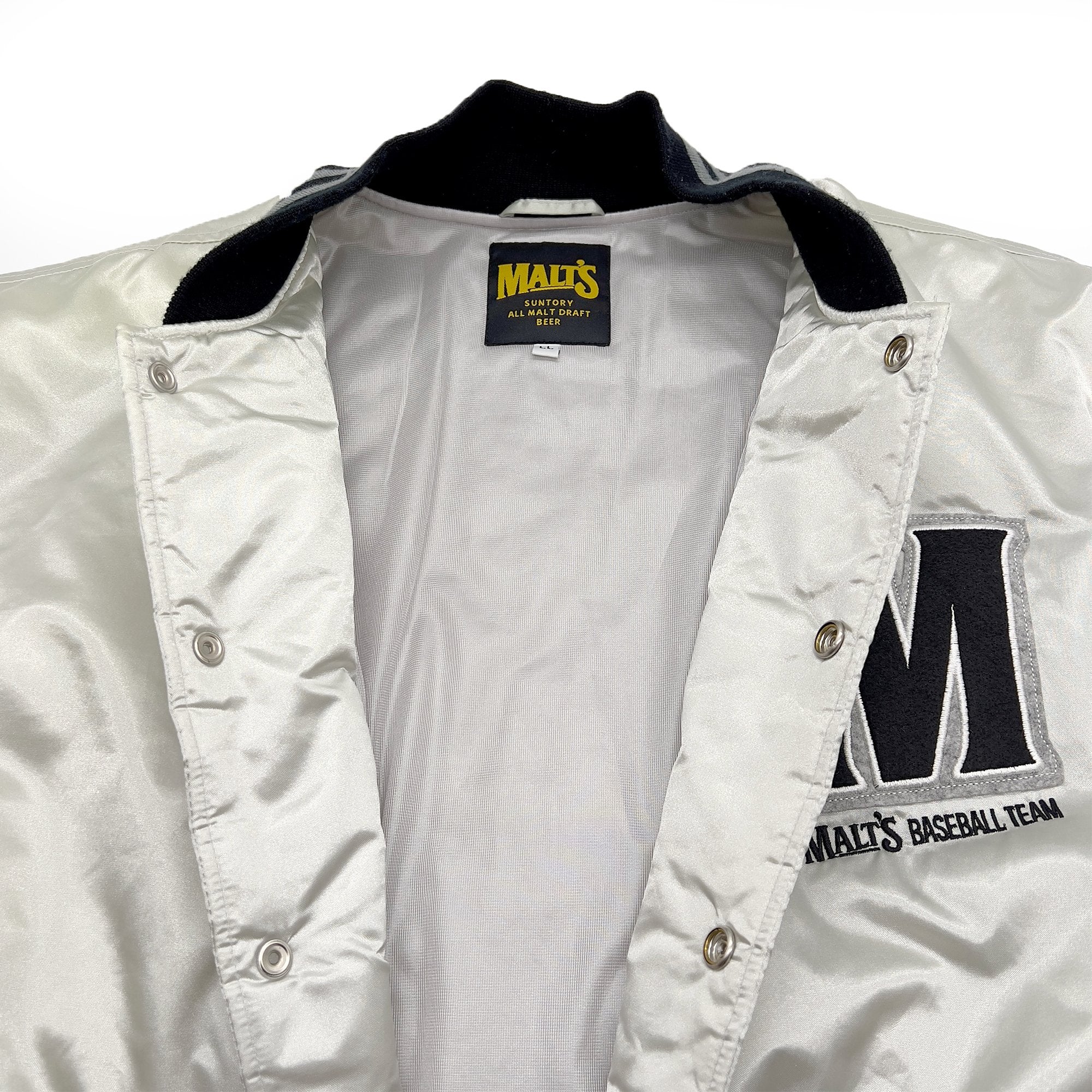 Retro Japan JDM Suntory Malts Baseball Team Stadium Varsity Jacket - Sugoi JDM