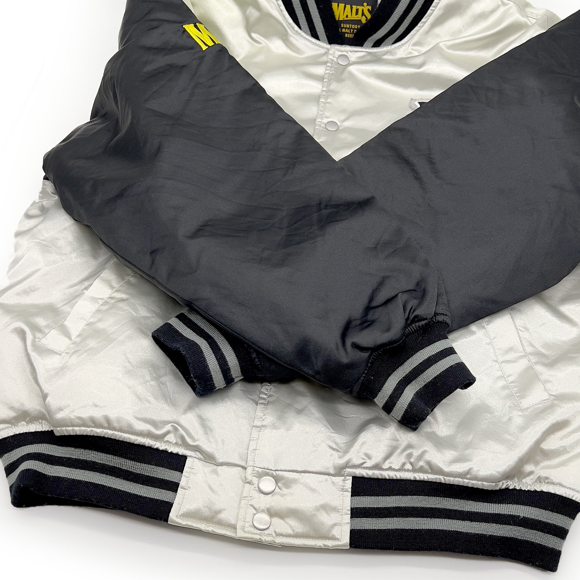 Retro Japan JDM Suntory Malts Baseball Team Stadium Varsity Jacket - Sugoi JDM