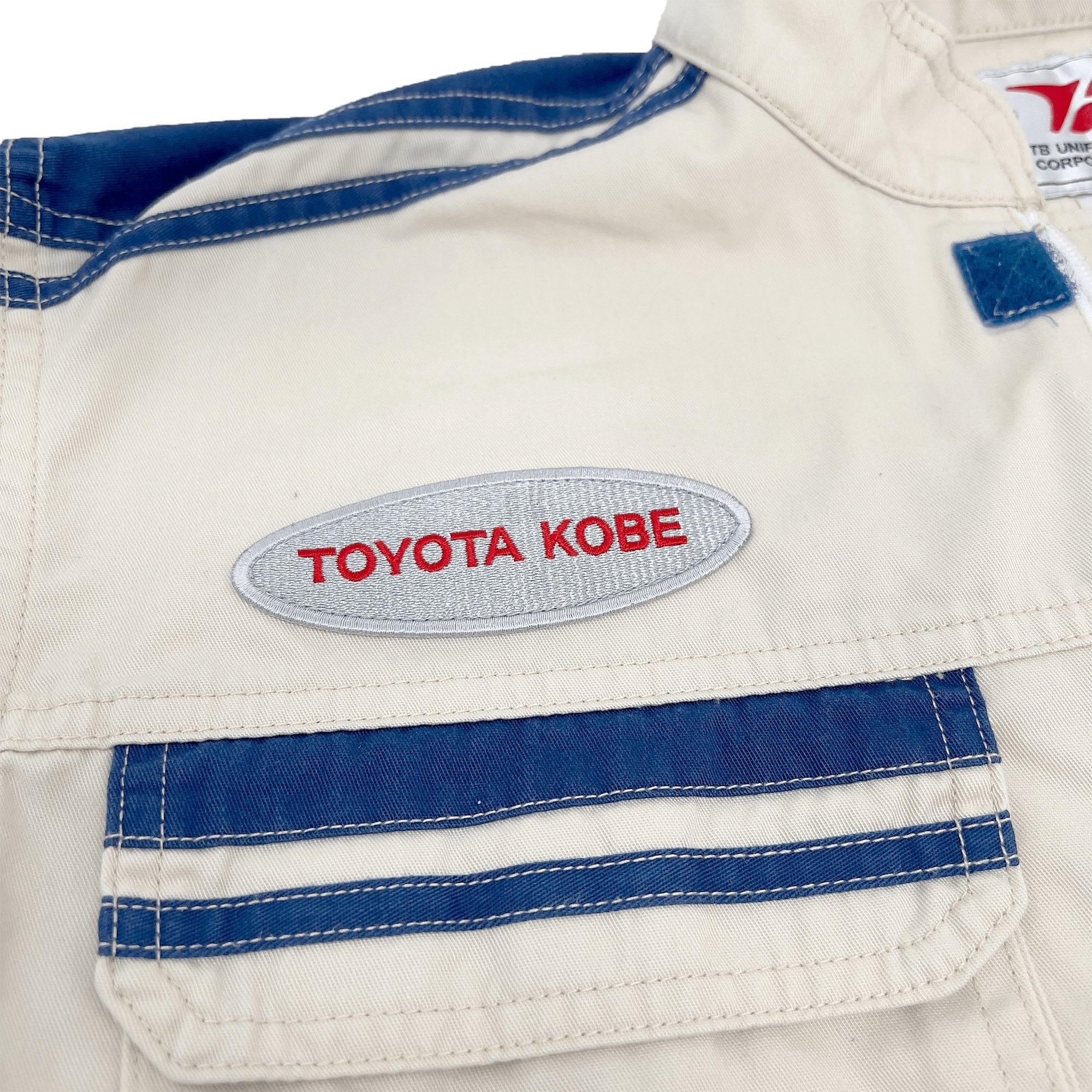Retro Japan JDM Toyota Kobe Summer Jumpsuit Coveralls Tsunagi Mechanic Suite - Sugoi JDM