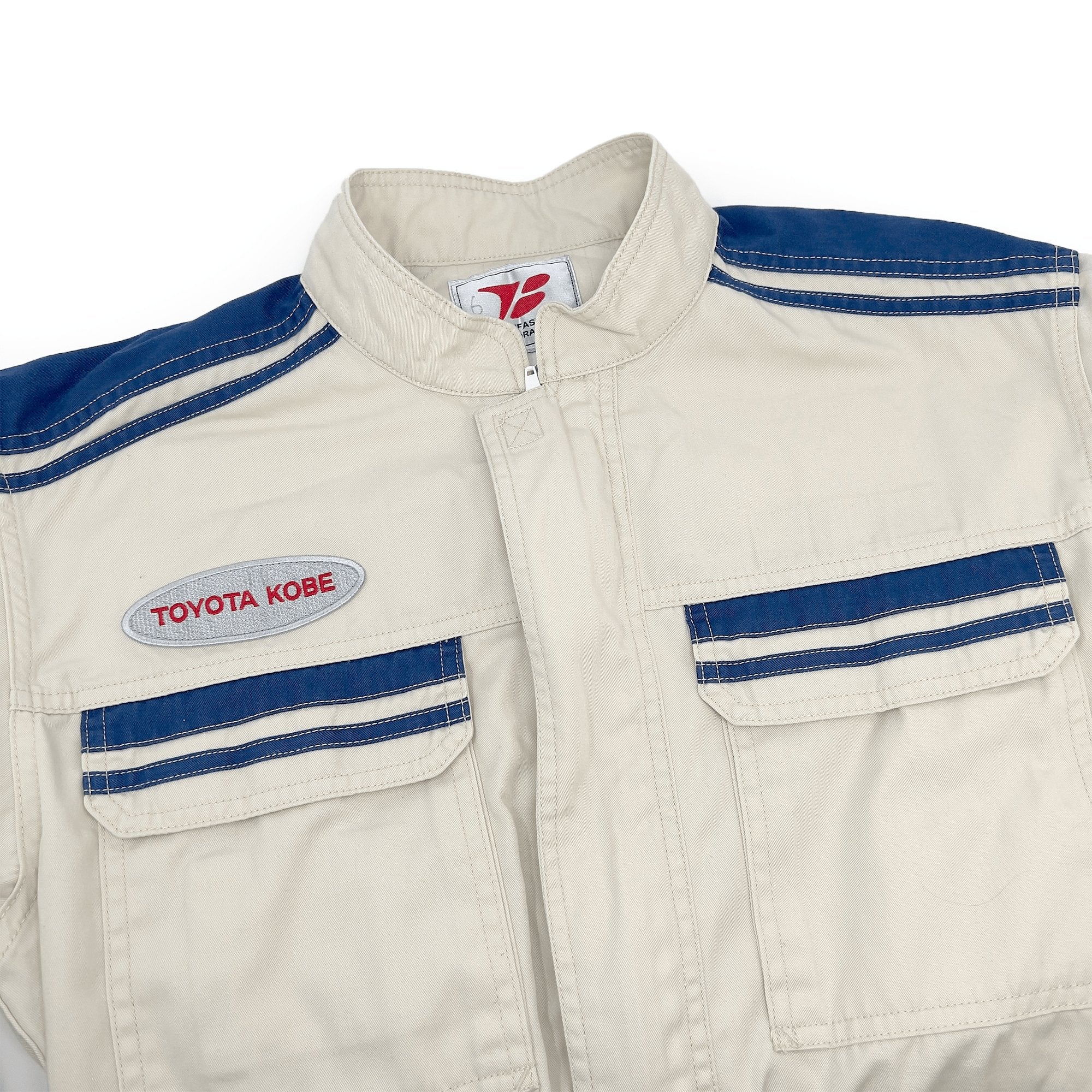 Retro Japan JDM Toyota Kobe Summer Jumpsuit Coveralls Tsunagi Mechanic Suite - Sugoi JDM