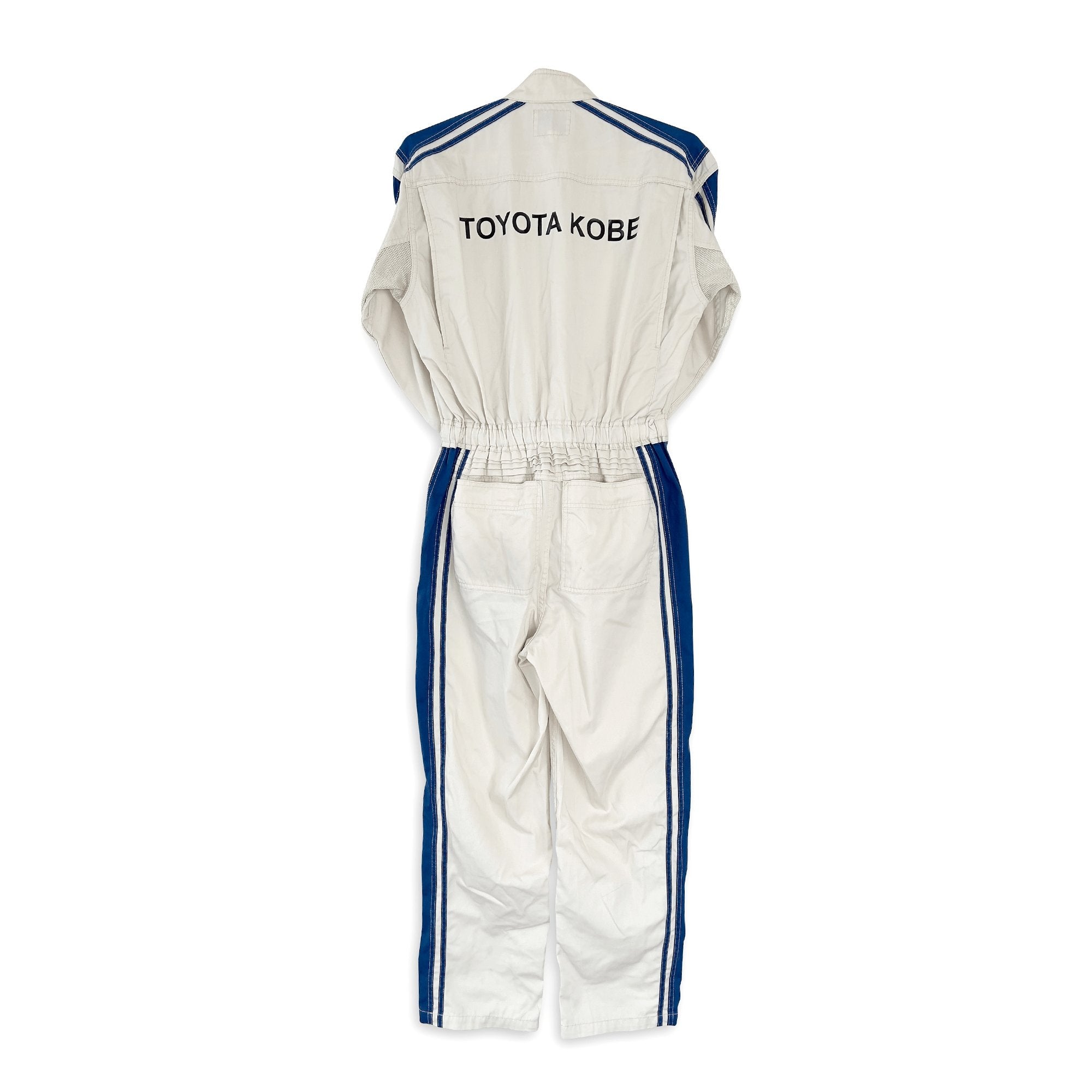 Retro Japan JDM Toyota Kobe Summer Jumpsuit Coveralls Tsunagi Mechanic Suite - Sugoi JDM