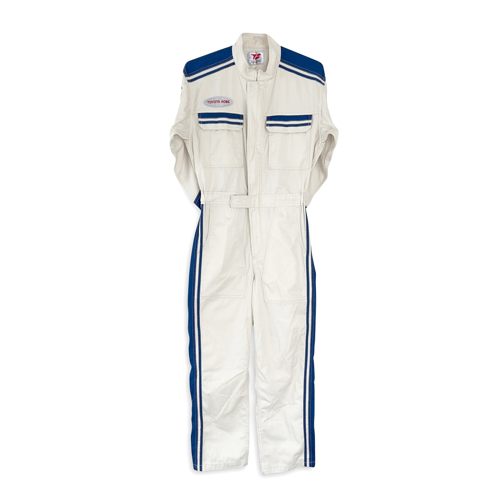 Retro Japan JDM Toyota Kobe Summer Jumpsuit Coveralls Tsunagi Mechanic Suite - Sugoi JDM