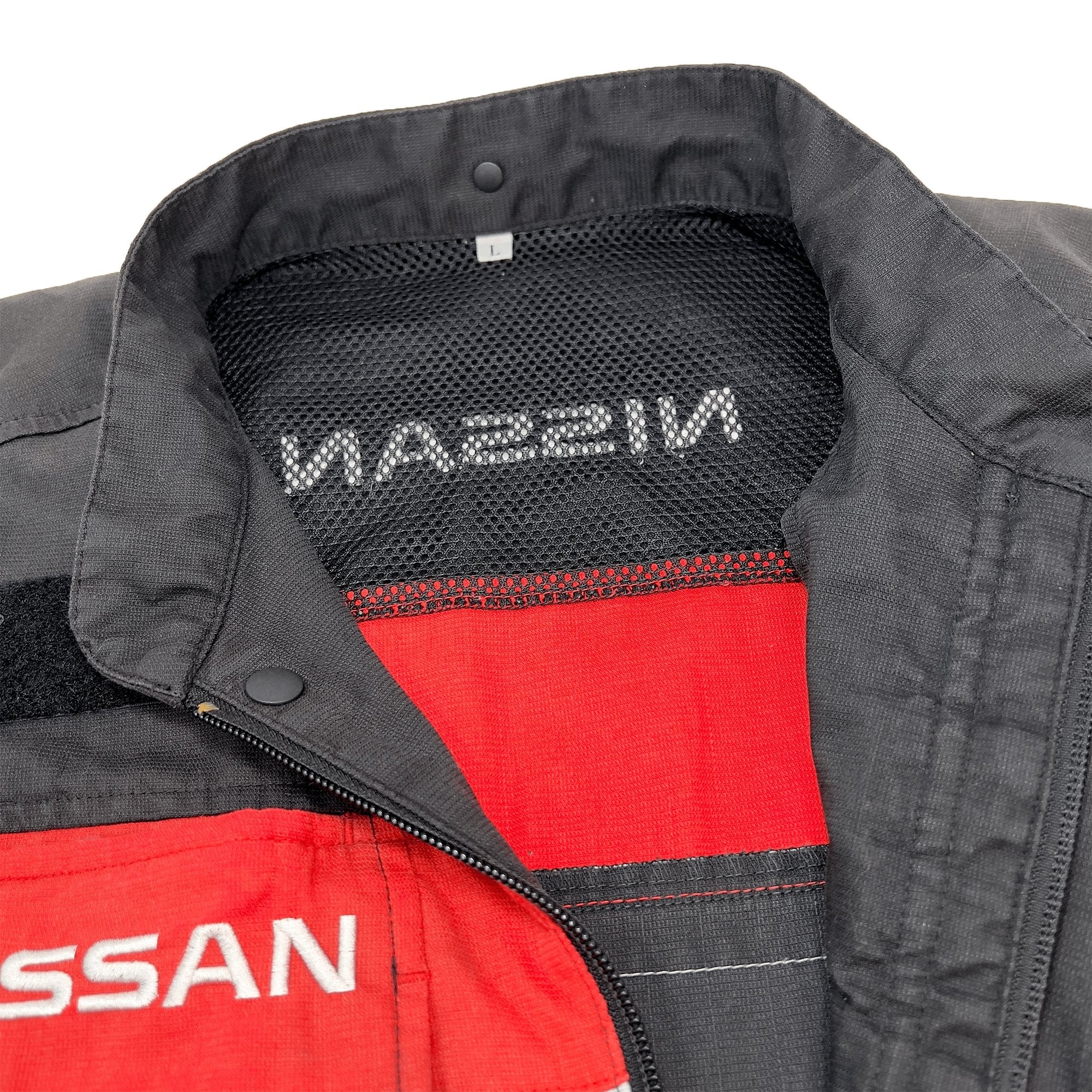 Retro Japan Nissan Pitwork Summer Tsunagi Mechanics Coverall Uniform Black - Sugoi JDM