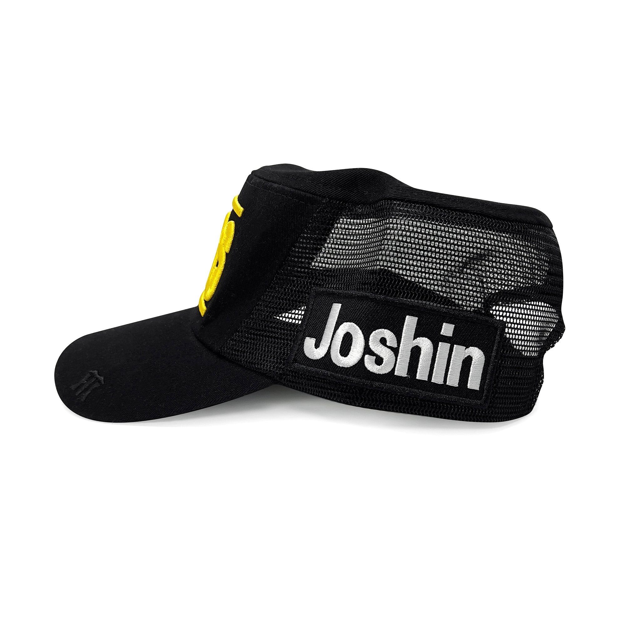 Retro Japan NPB Hanshin Tigers Joshin Flat Top Baseball Team Cap Hat Black - Sugoi JDM