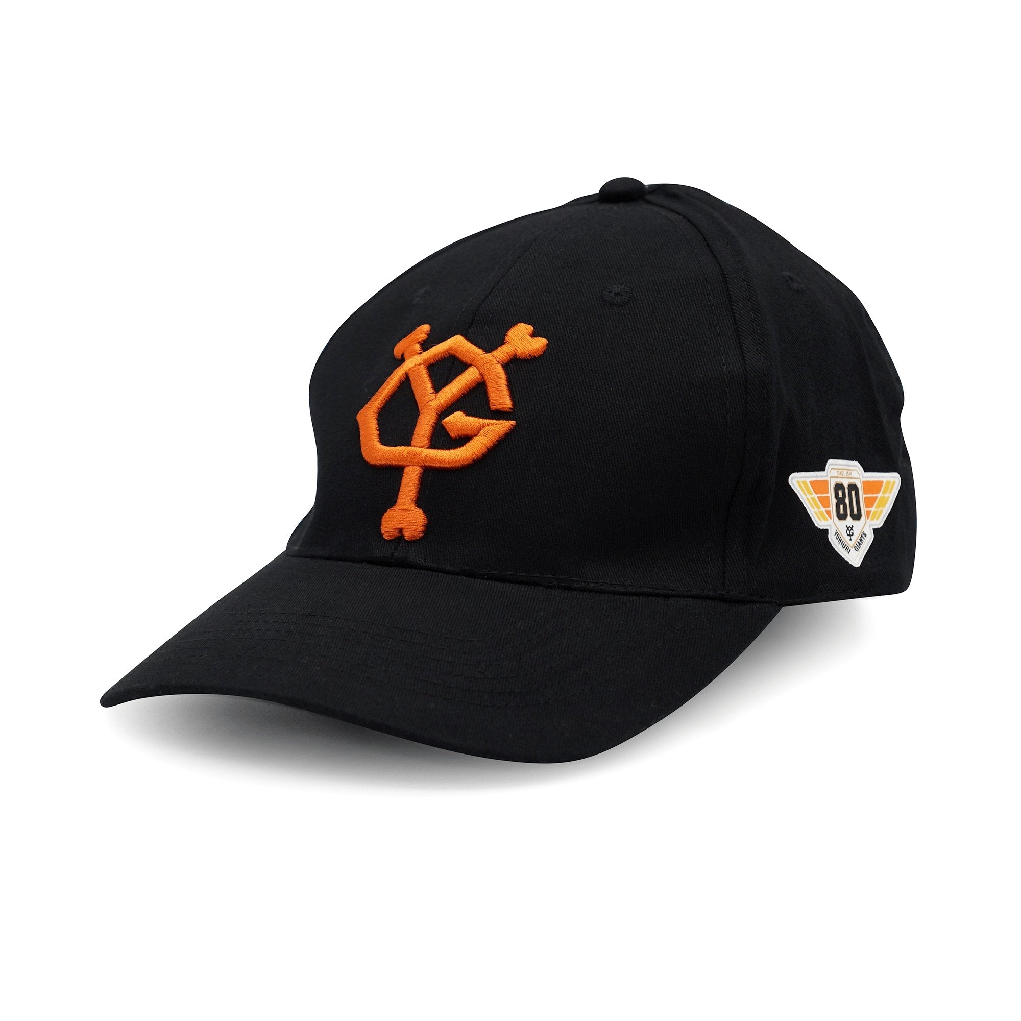 Retro Japan Tokyo Yomiuri Giants 80th Anniversary Promotional Hat Cap Black - Sugoi JDM