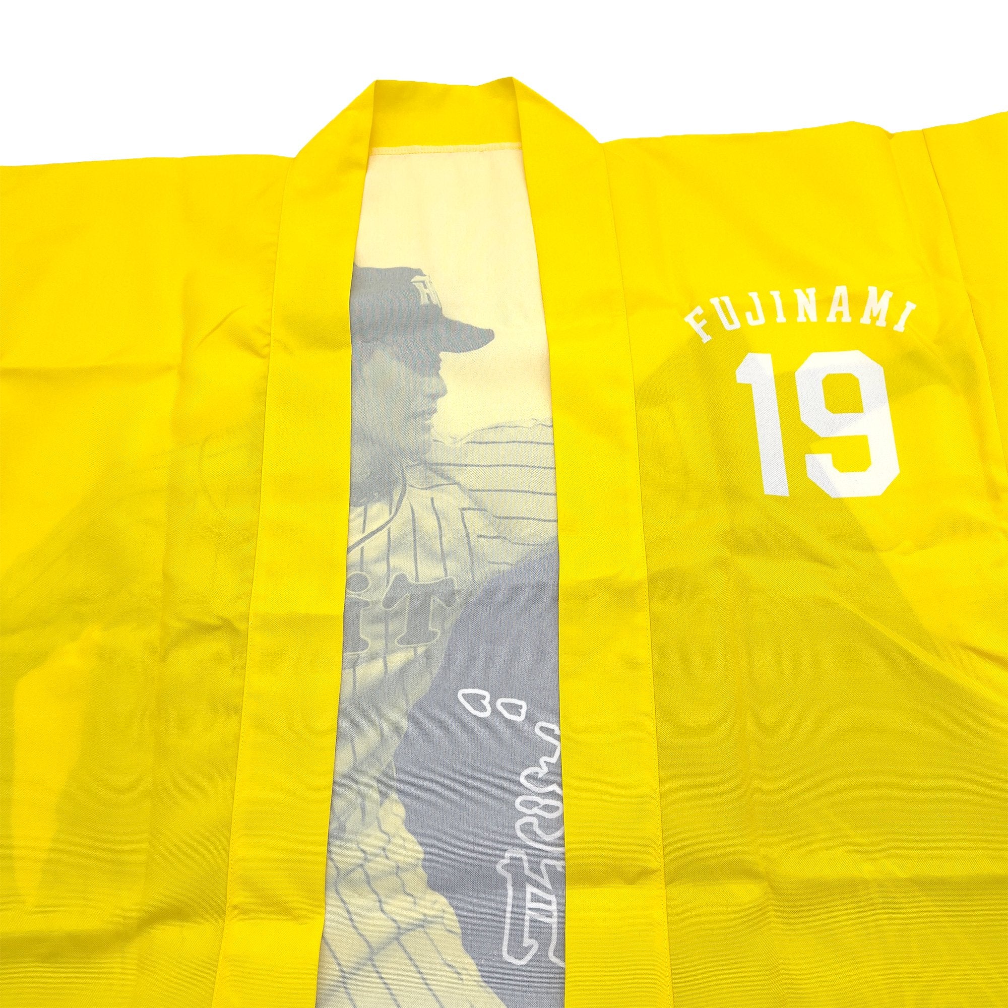 Retro Japanese Baseball Hanshin Tigers Matsuri Happi Coat Shintaro Fujinami - Sugoi JDM