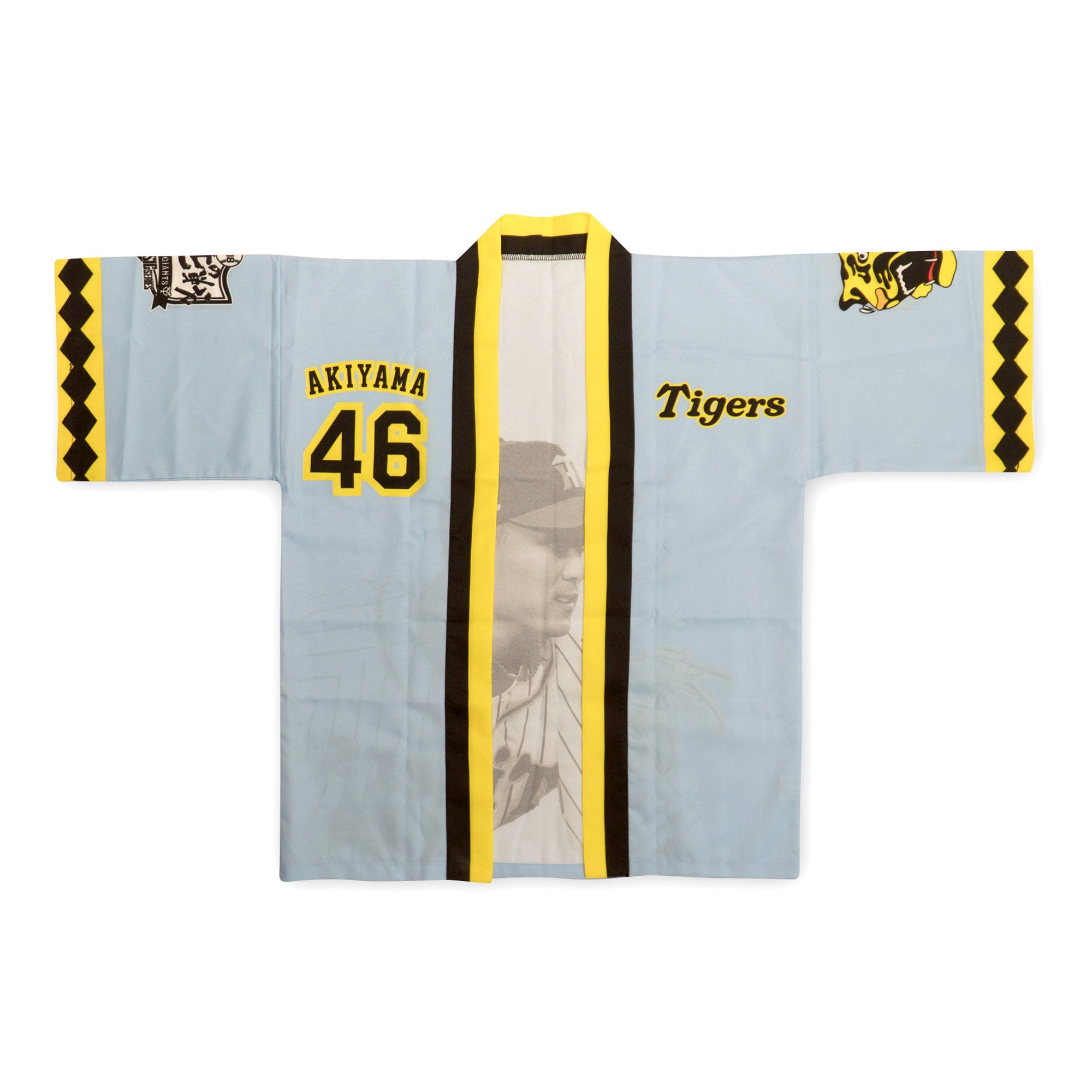 Retro Japanese Baseball Hanshin Tigers Matsuri Happi Coat Takumi Akiyama - Sugoi JDM