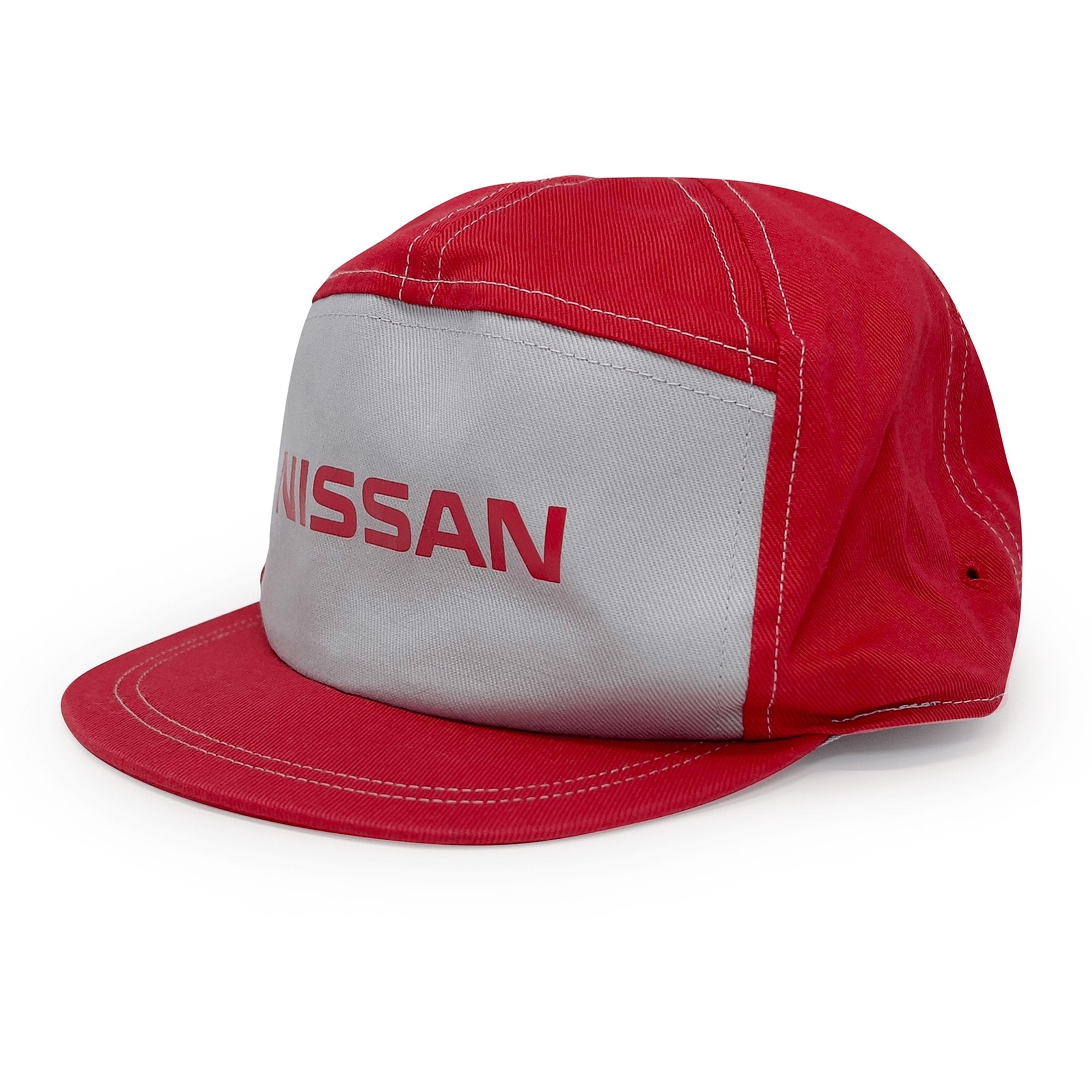Retro Japanese JDM Nissan Red Stage Mechanic Uniform Hat Cap Red - Sugoi JDM
