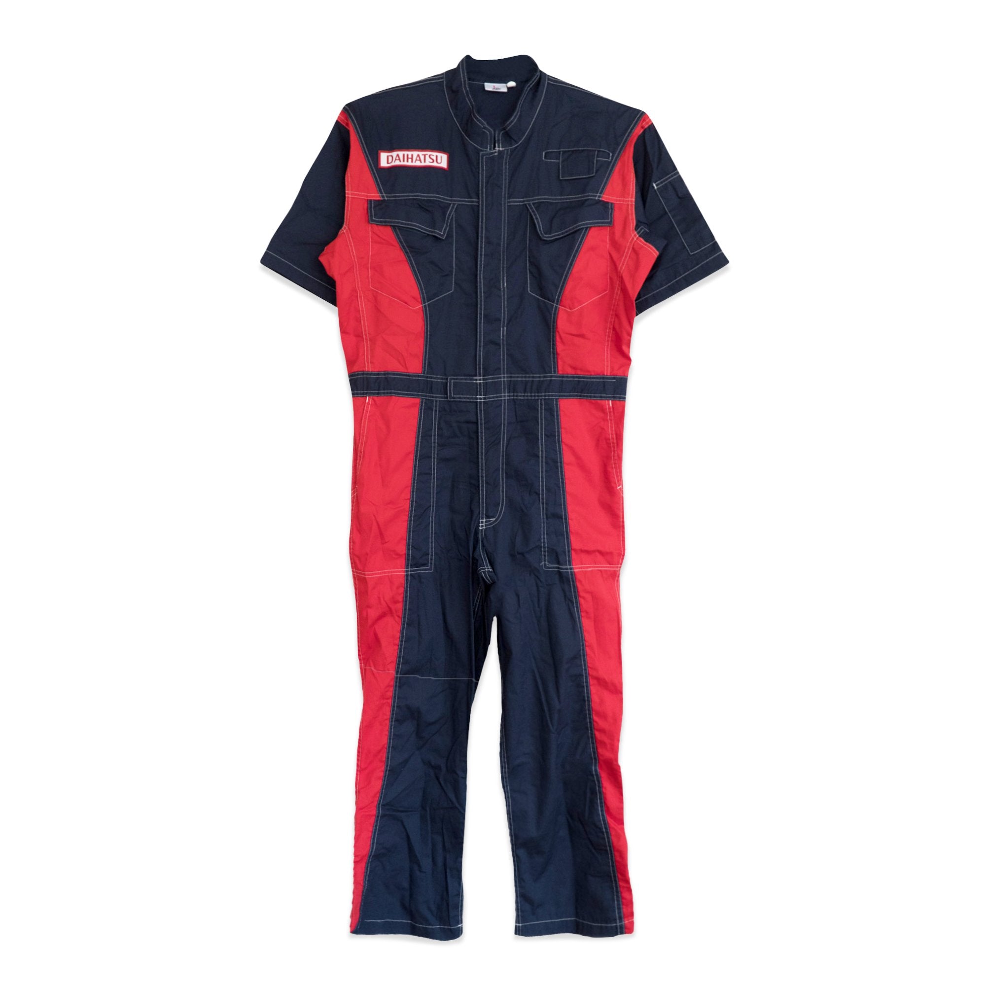 Retro JDM Daihatsu Kei Car Truck Summer Short Sleeve Tsunagi Coveralls - Sugoi JDM