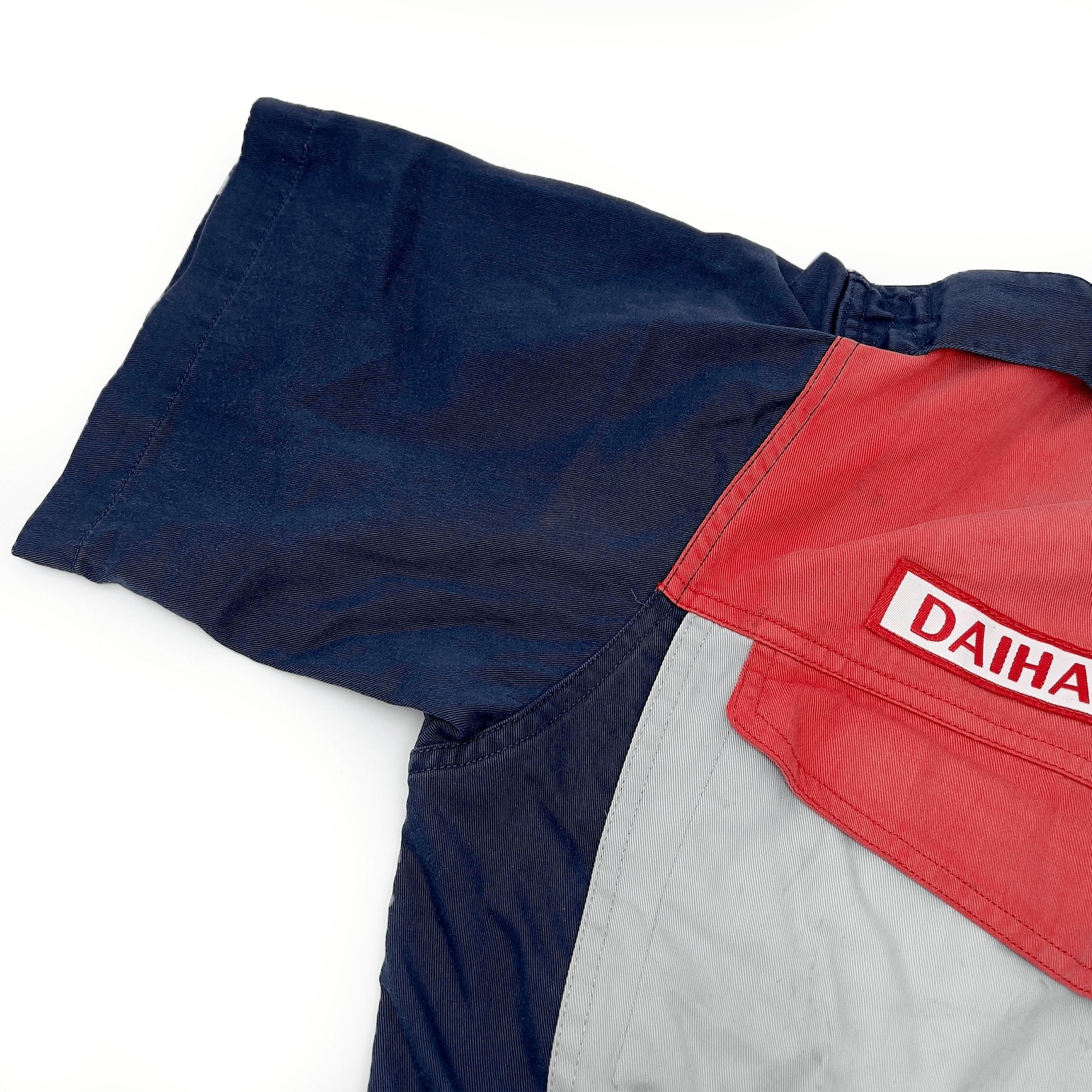 Retro JDM Daihatsu Kei Car Truck Summer Tsunagi Coveralls Short Sleeve Grey - Sugoi JDM